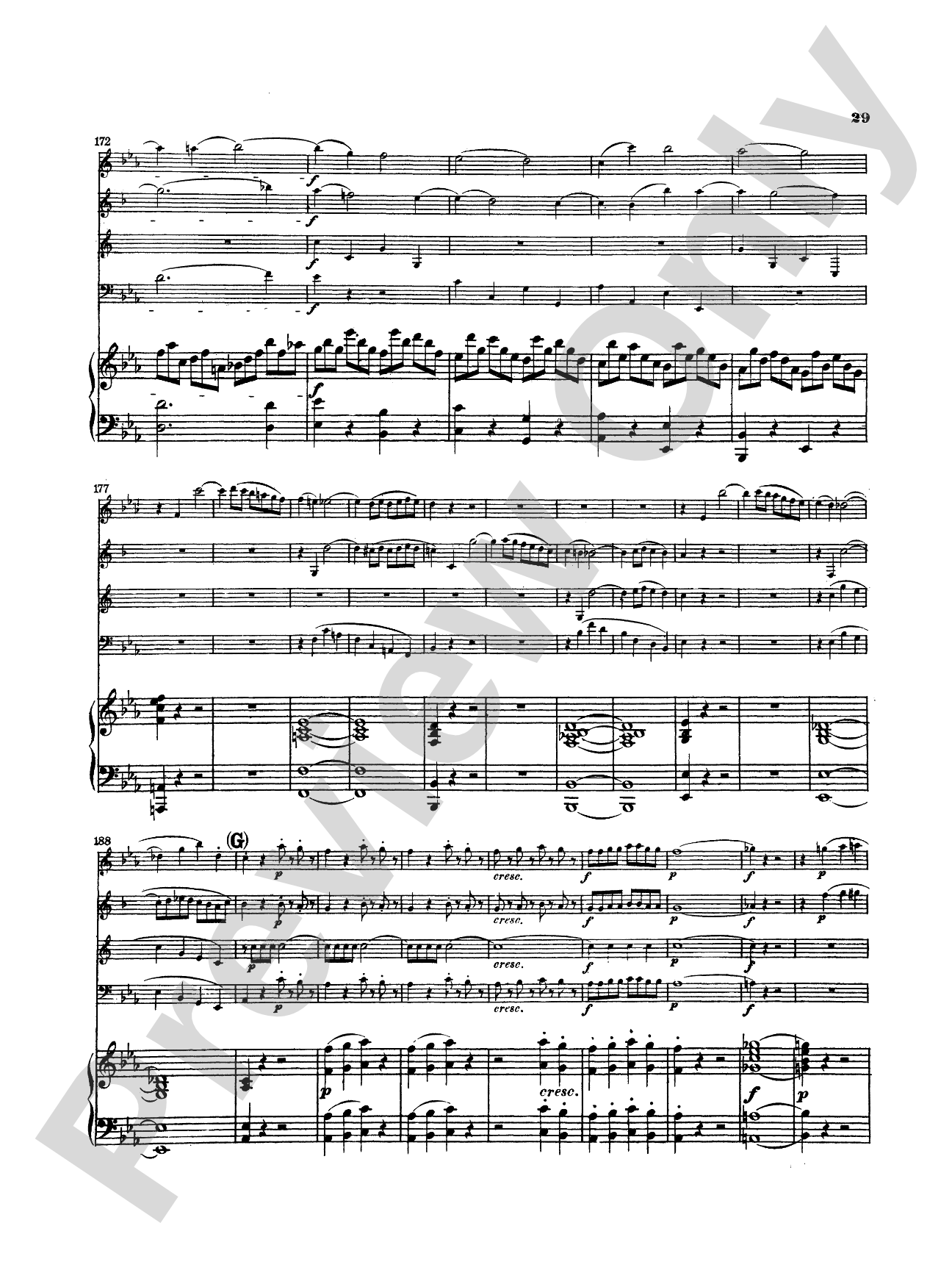 Mozart: Quintet, in E flat Major (K. 454): Chamber Quintet Book