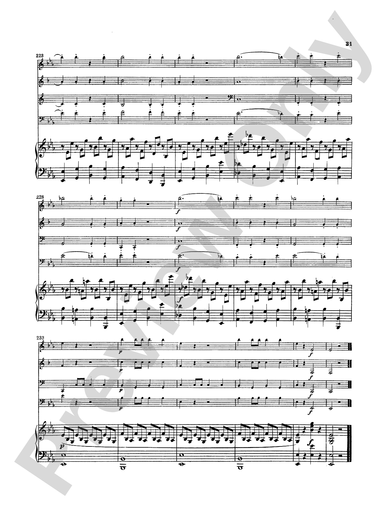 Mozart: Quintet, in E flat Major (K. 454): Chamber Quintet Book