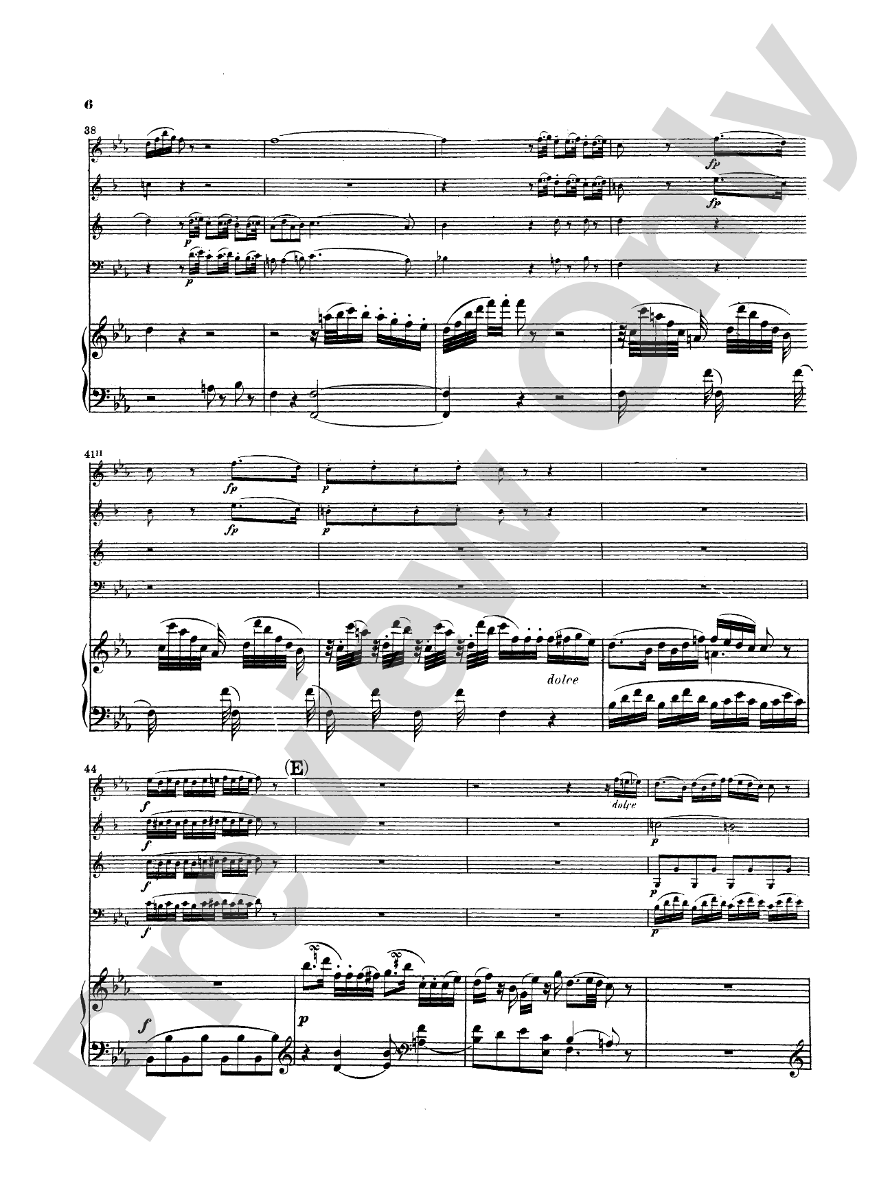 Mozart: Quintet, in E flat Major (K. 454): Chamber Quintet Book