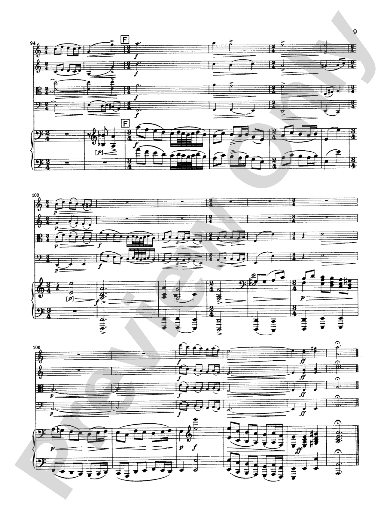 Borodin: Quintet in C Minor: String Quintet Book