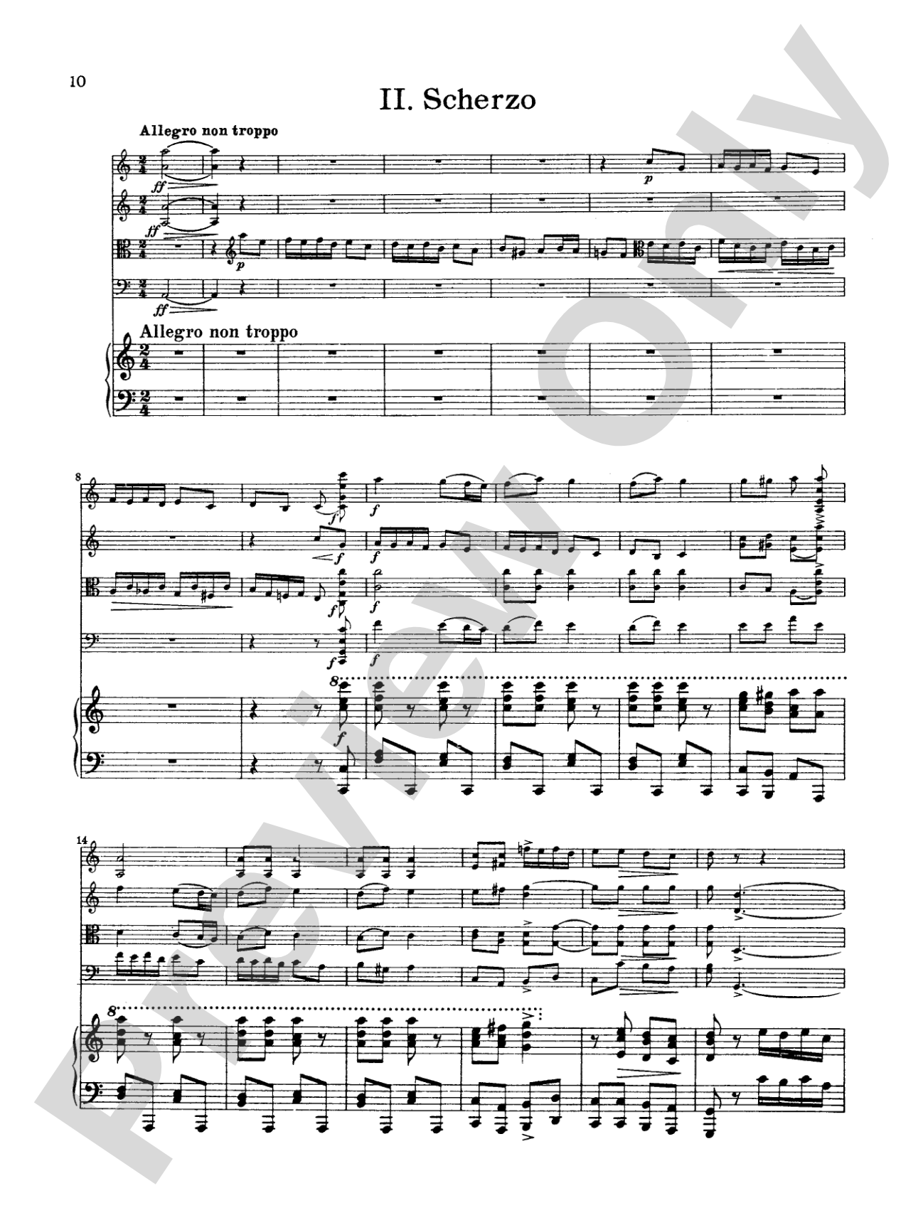 Borodin: Quintet in C Minor: String Quintet Book