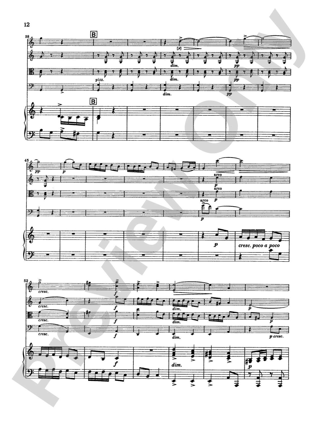 Borodin: Quintet in C Minor: String Quintet Book