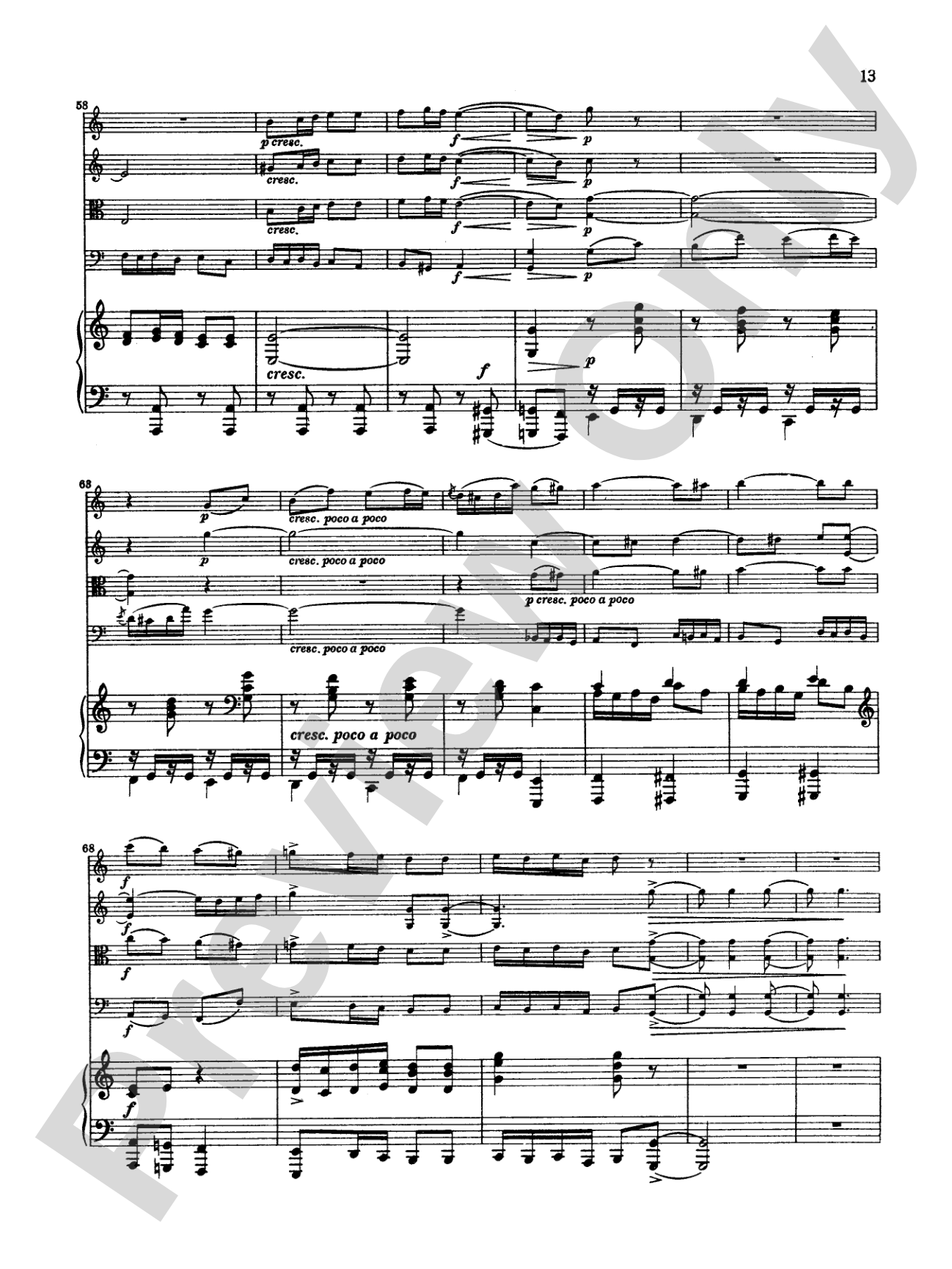Borodin: Quintet in C Minor: String Quintet Book