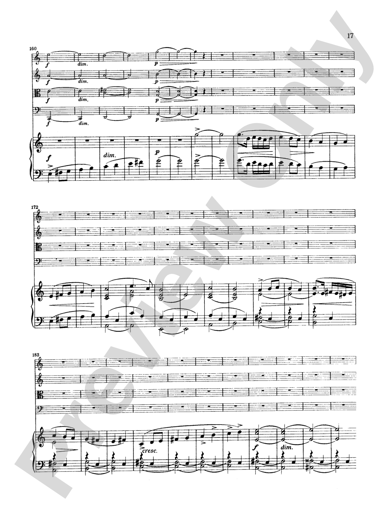 Borodin: Quintet in C Minor: String Quintet Book