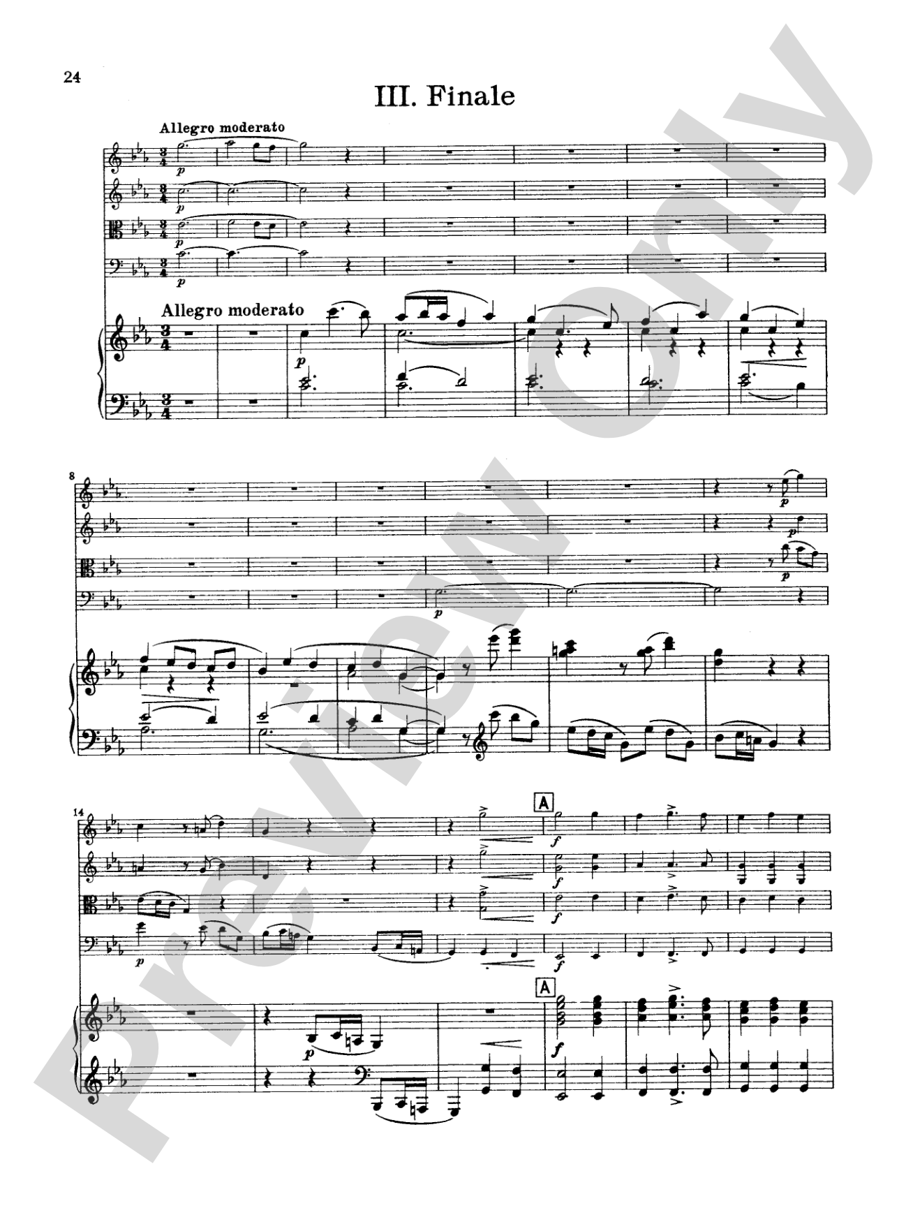 Borodin: Quintet in C Minor: String Quintet Book