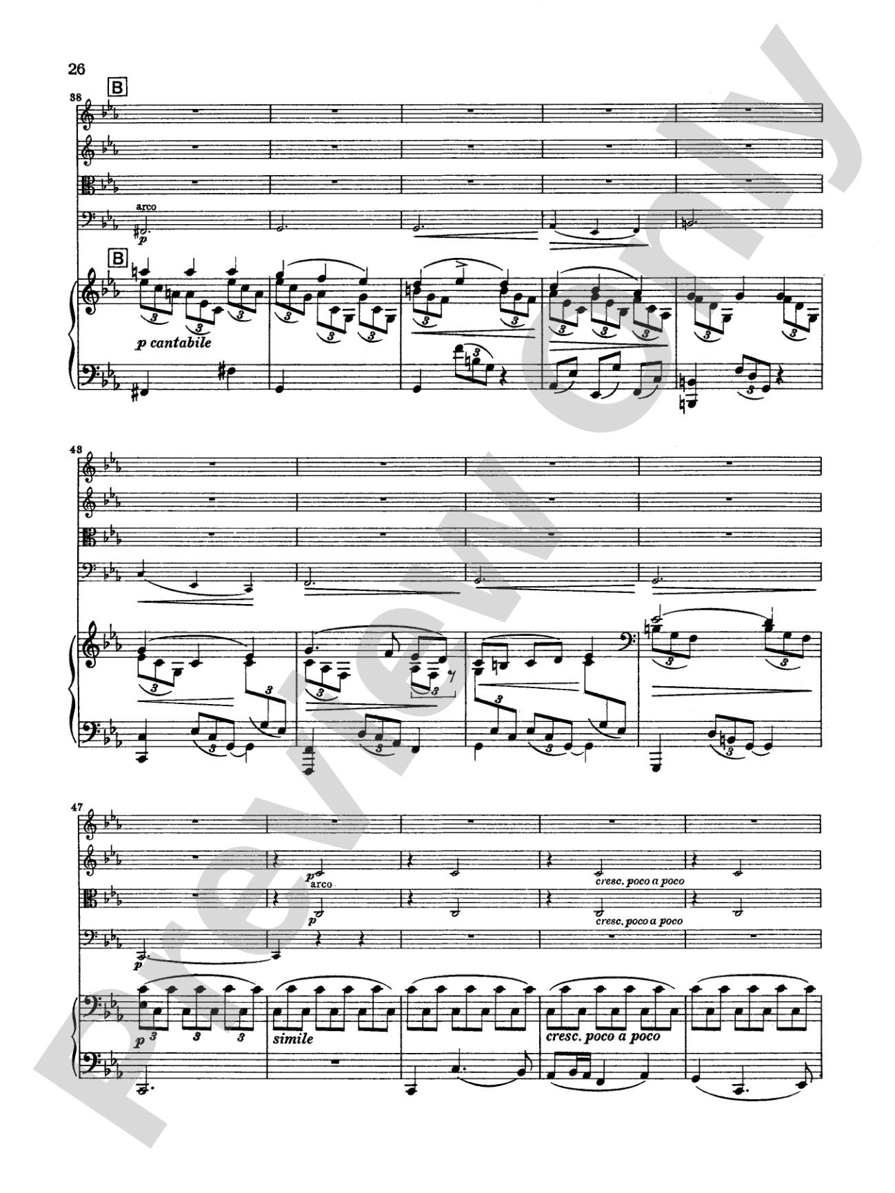 Borodin: Quintet in C Minor: String Quintet Book
