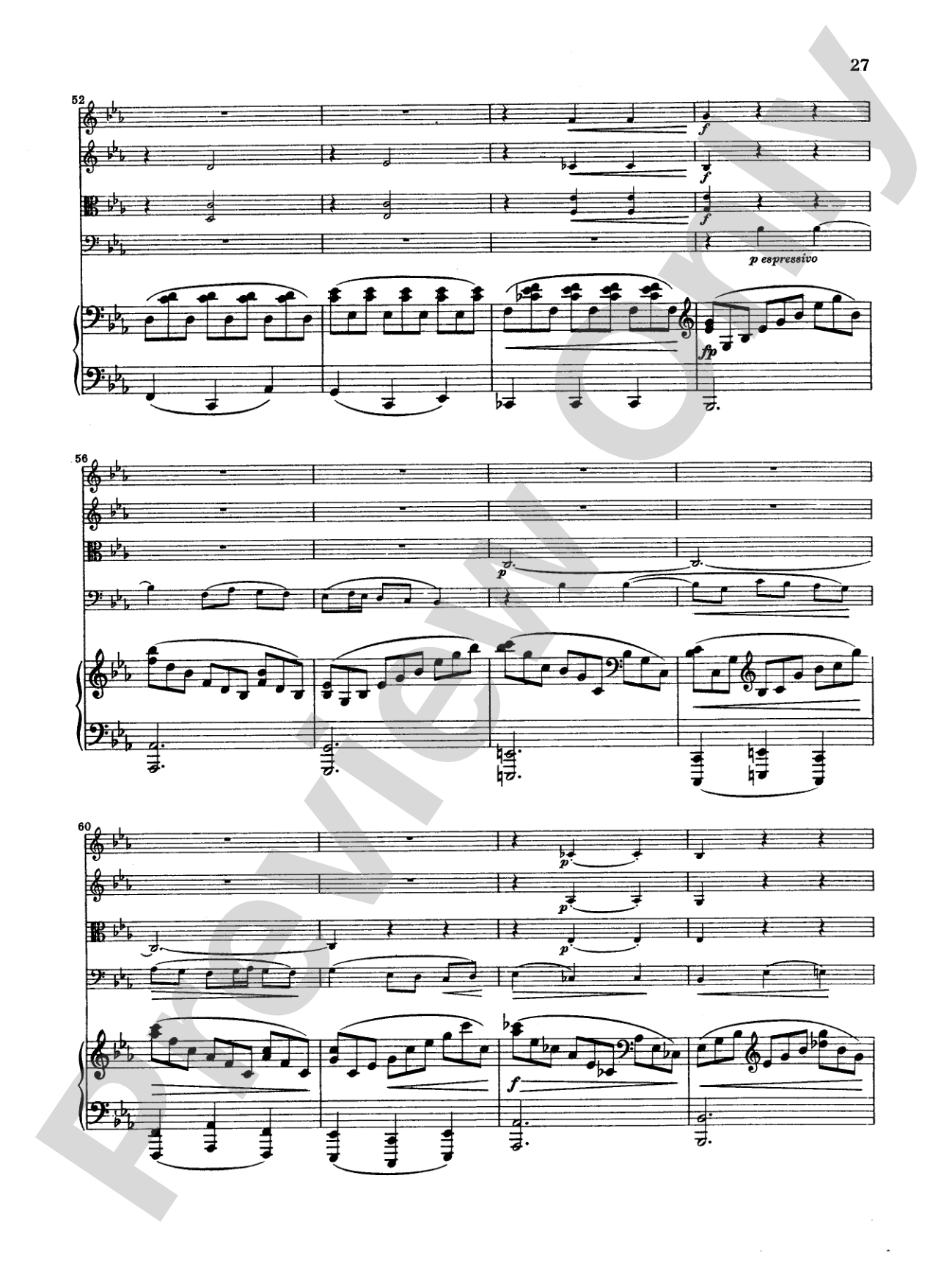 Borodin: Quintet in C Minor: String Quintet Book