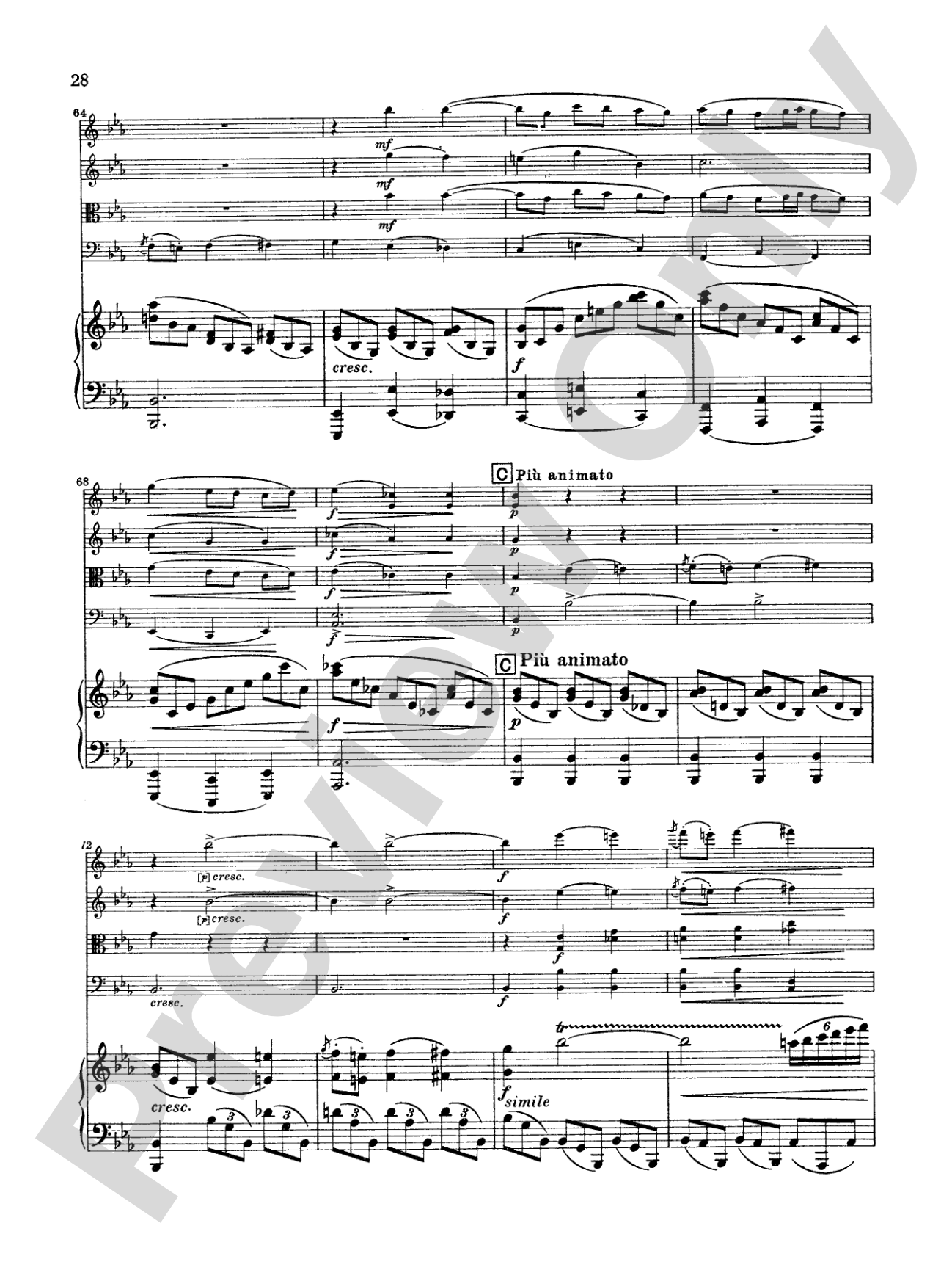 Borodin: Quintet in C Minor: String Quintet Book