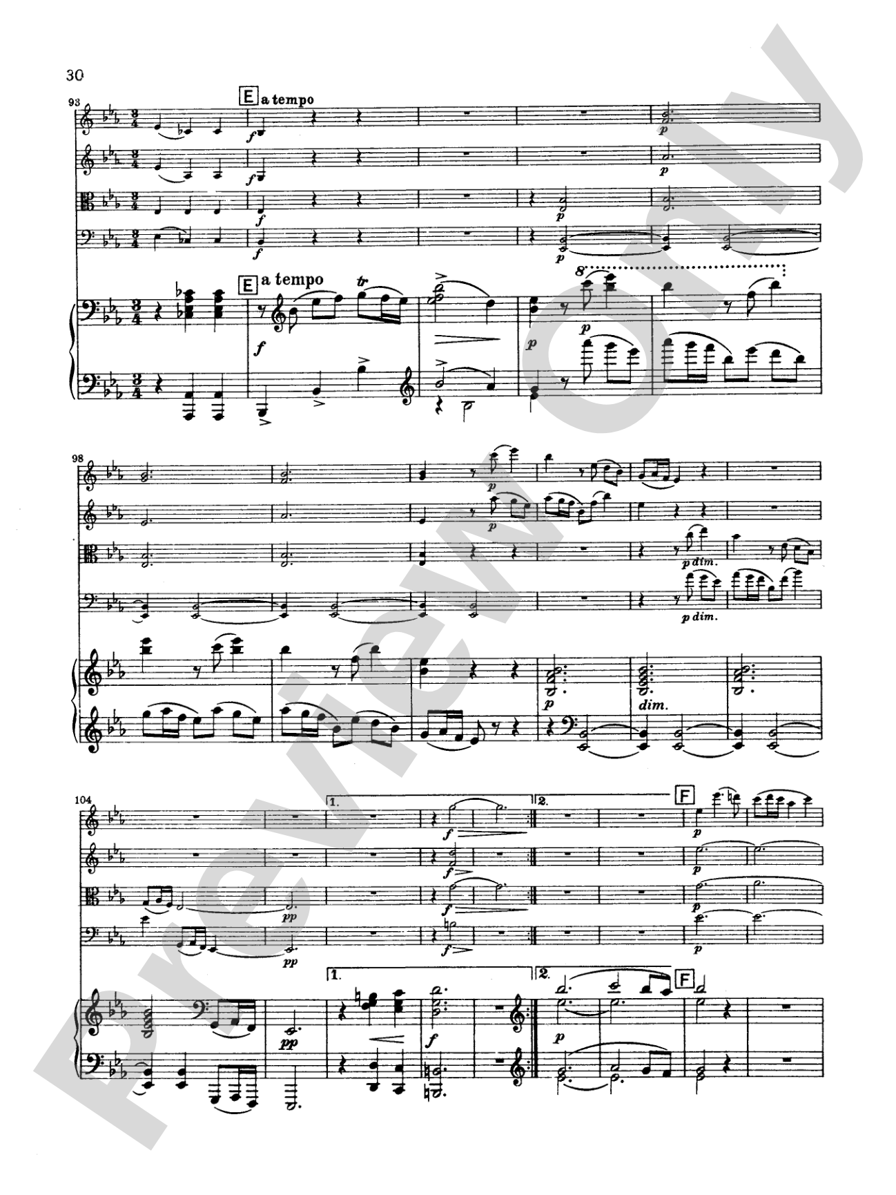 Borodin: Quintet in C Minor: String Quintet Book