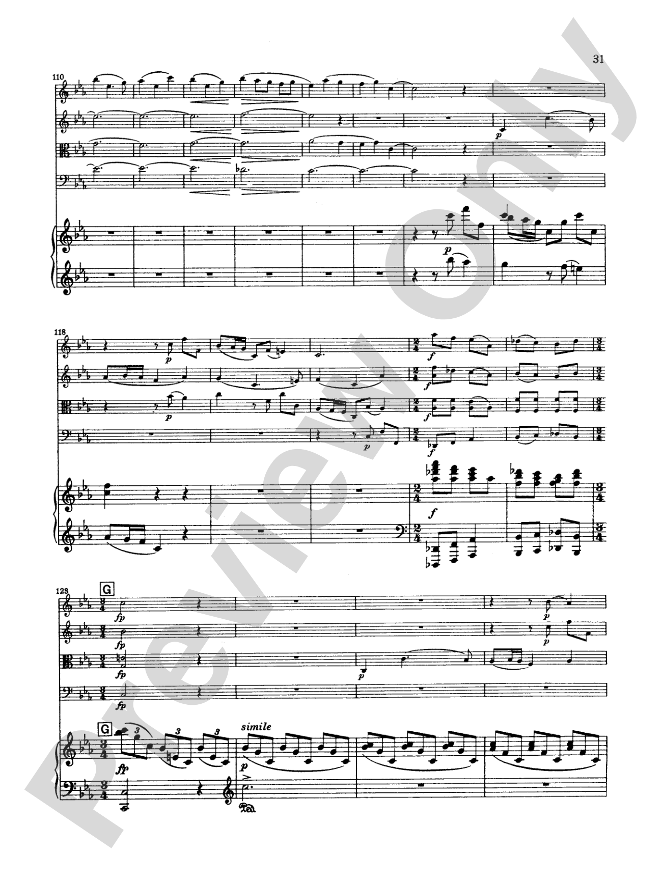 Borodin: Quintet in C Minor: String Quintet Book