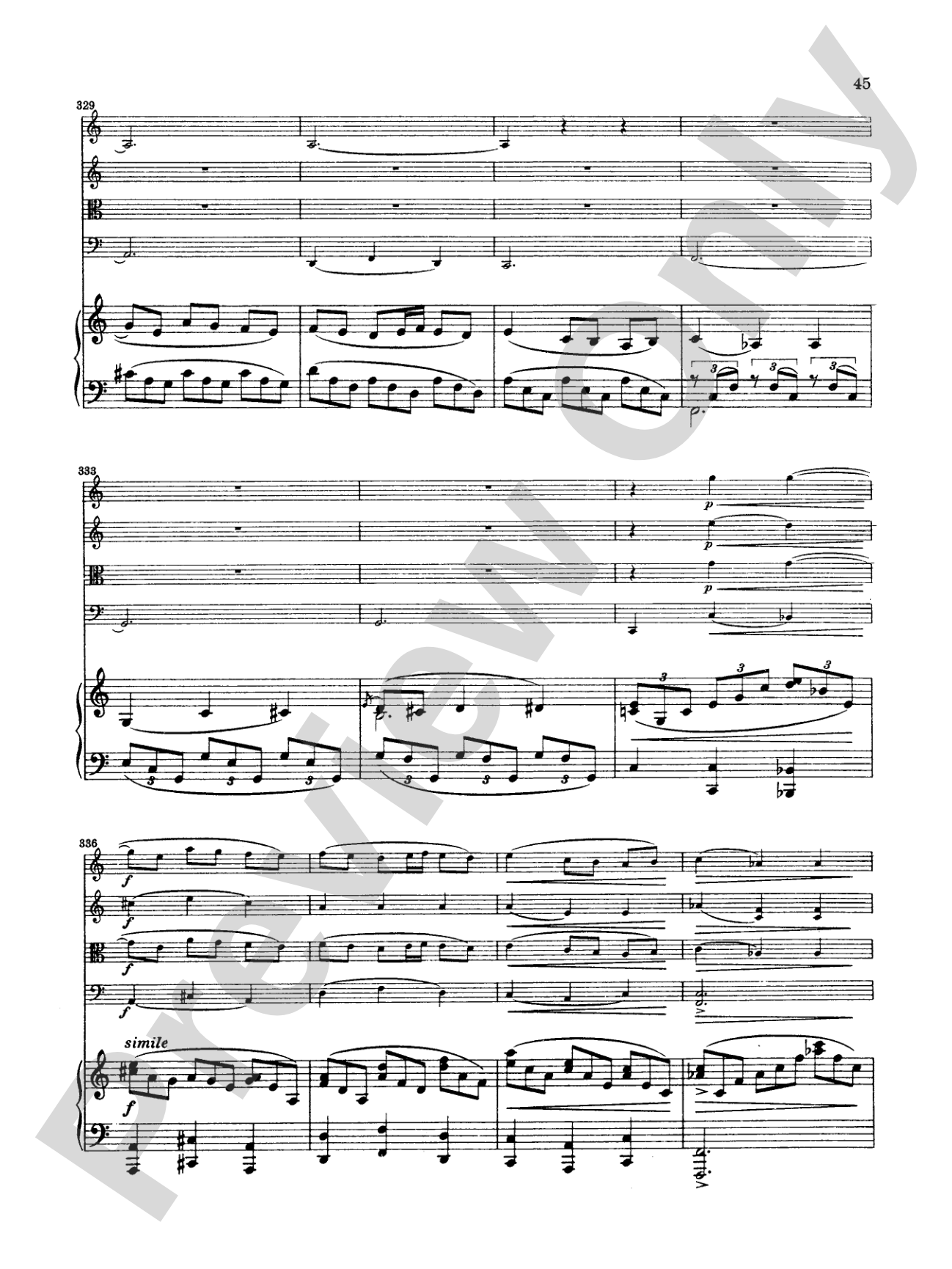 Borodin: Quintet in C Minor: String Quintet Book
