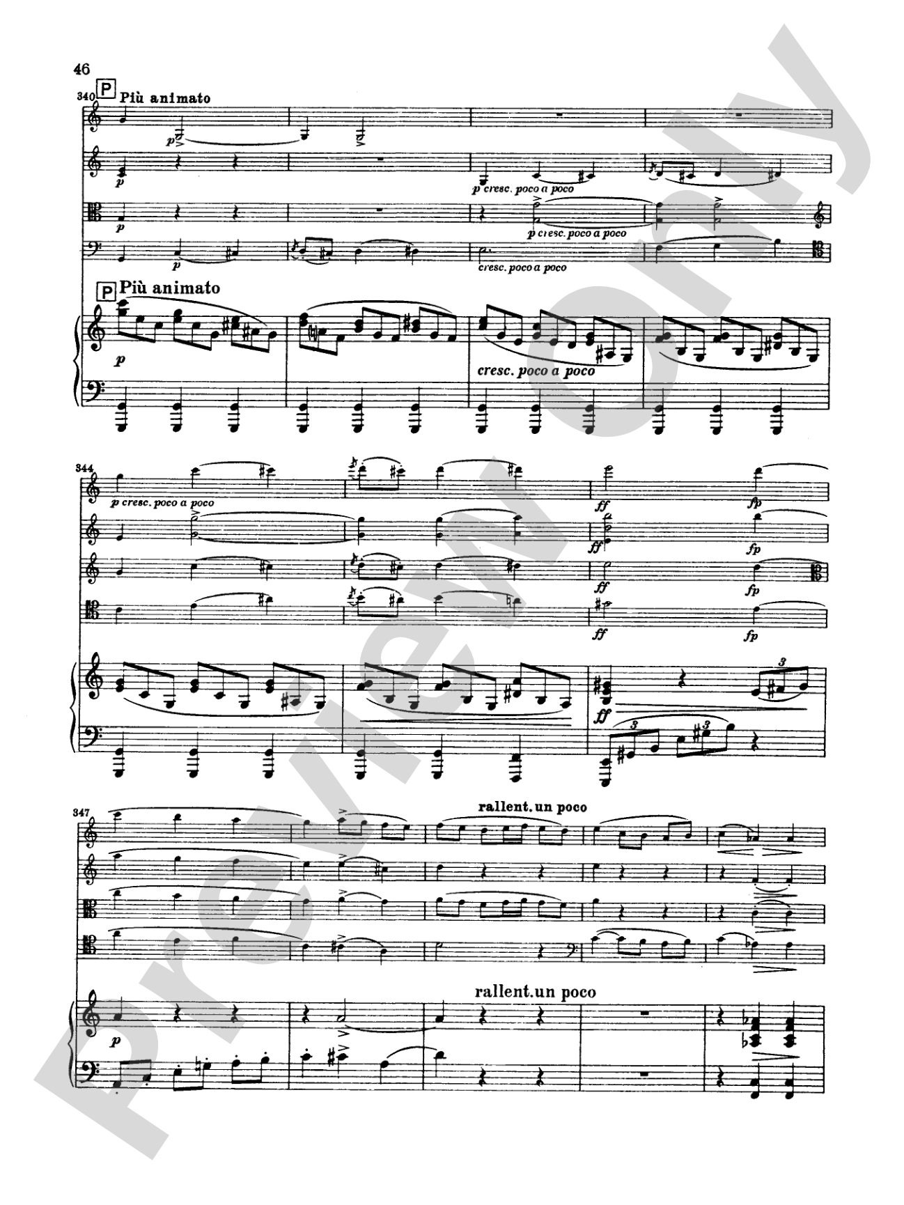 Borodin: Quintet in C Minor: String Quintet Book