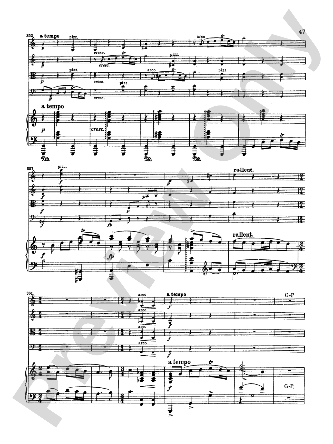 Borodin: Quintet in C Minor: String Quintet Book