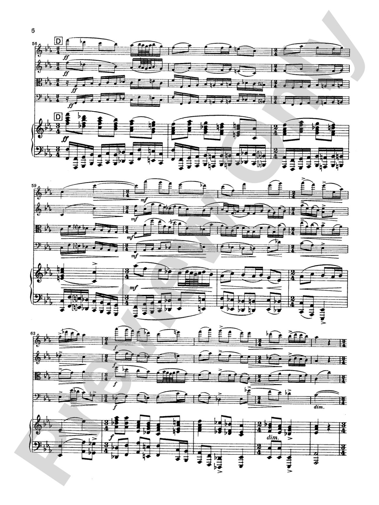 Borodin: Quintet in C Minor: String Quintet Book