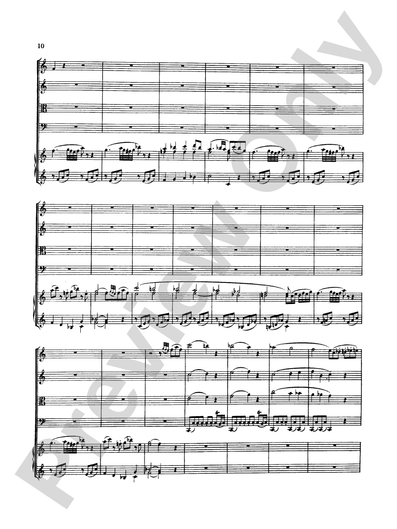 Mozart: Adagio and Rondo, in C Minor (K. 617): Chamber Quintet Score & Parts