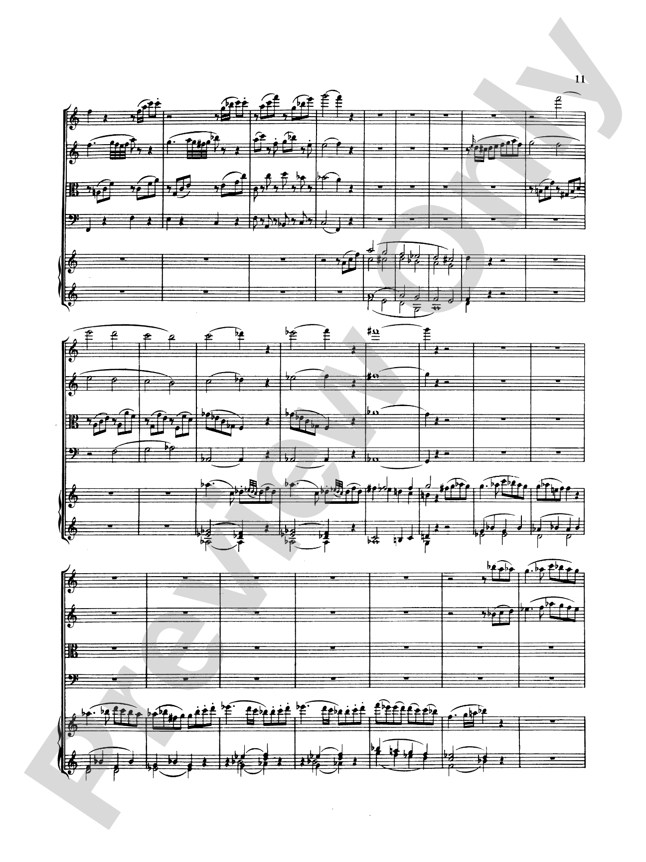Mozart: Adagio and Rondo, in C Minor (K. 617): Chamber Quintet Score & Parts