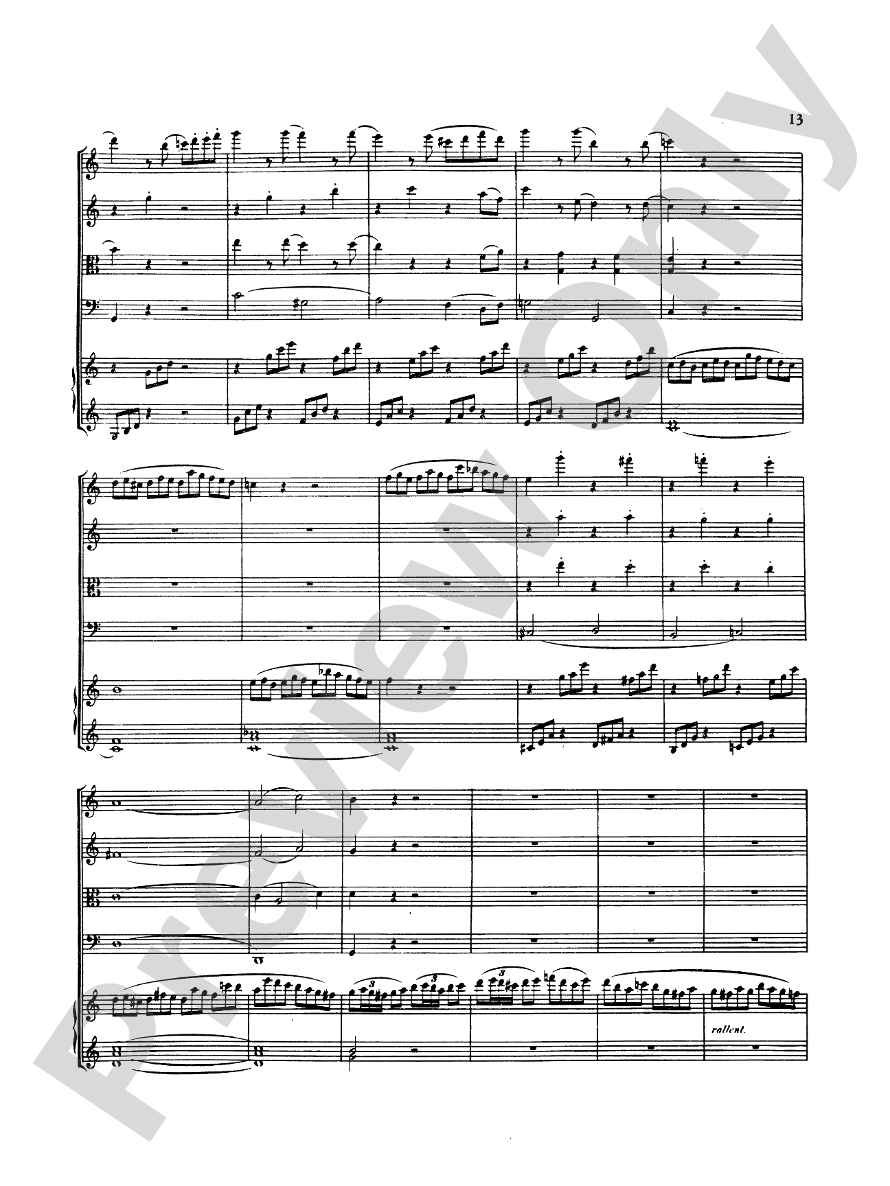 Mozart: Adagio and Rondo, in C Minor (K. 617): Chamber Quintet Score & Parts