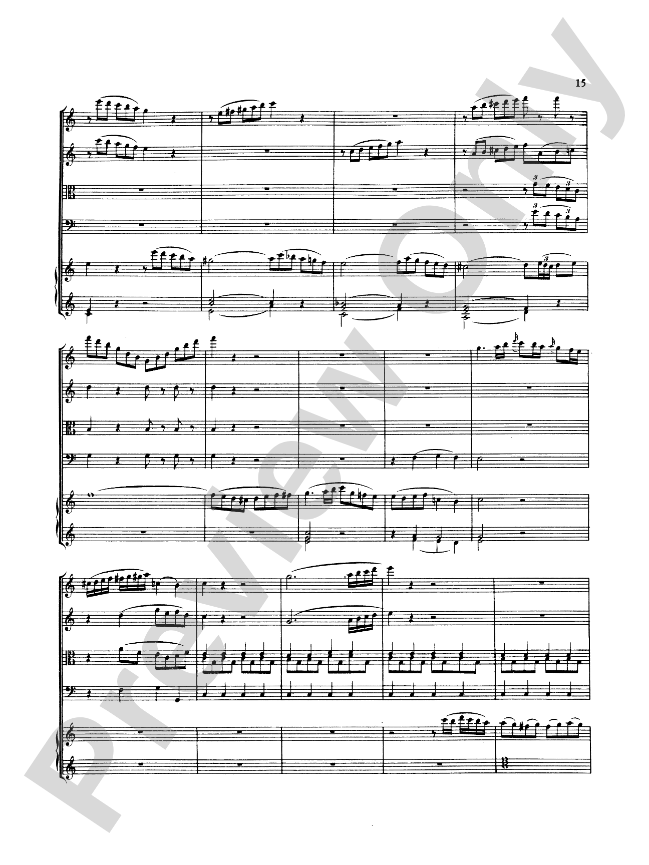 Mozart: Adagio and Rondo, in C Minor (K. 617): Chamber Quintet Score & Parts