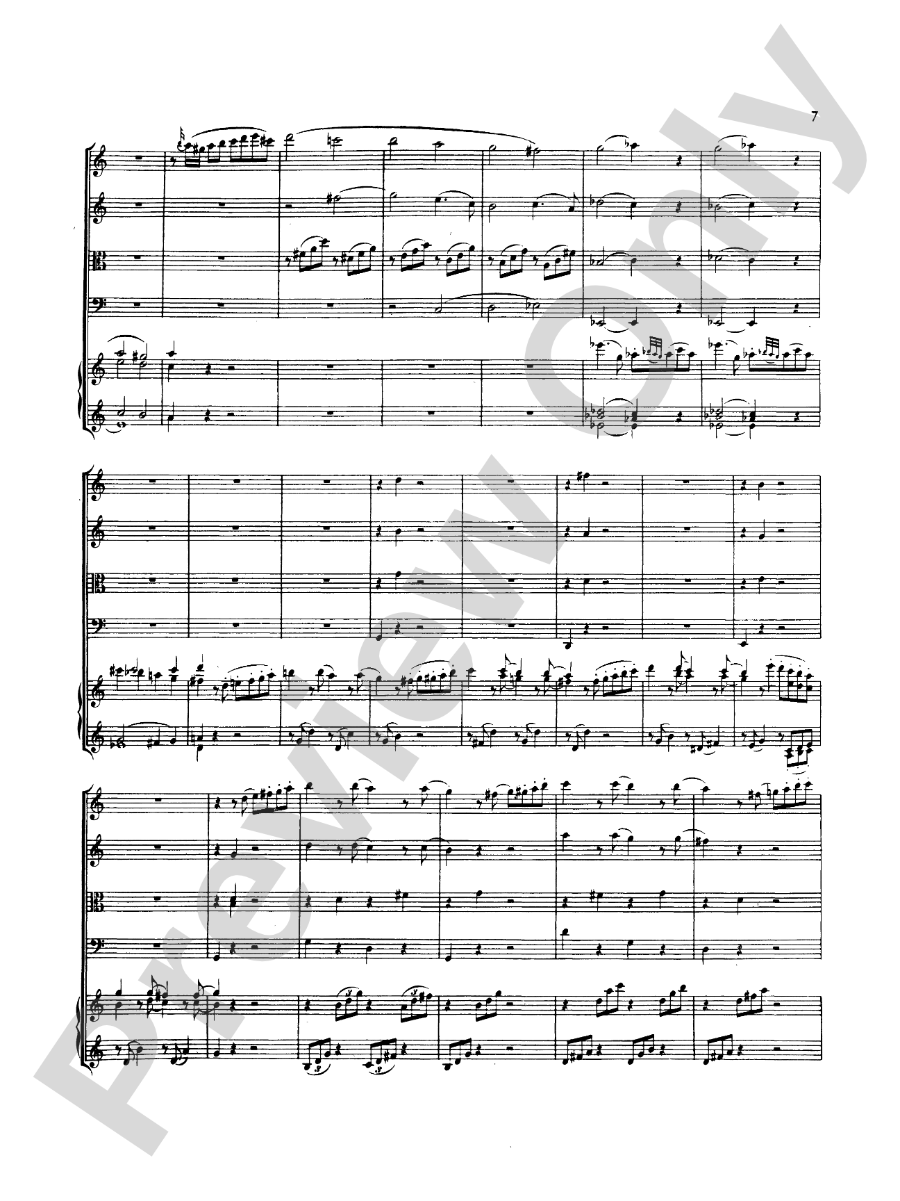 Mozart: Adagio and Rondo, in C Minor (K. 617): Chamber Quintet Score & Parts
