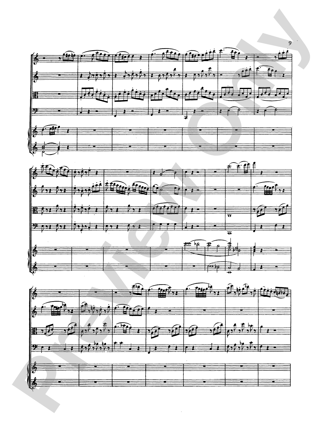 Mozart: Adagio and Rondo, in C Minor (K. 617): Chamber Quintet Score & Parts