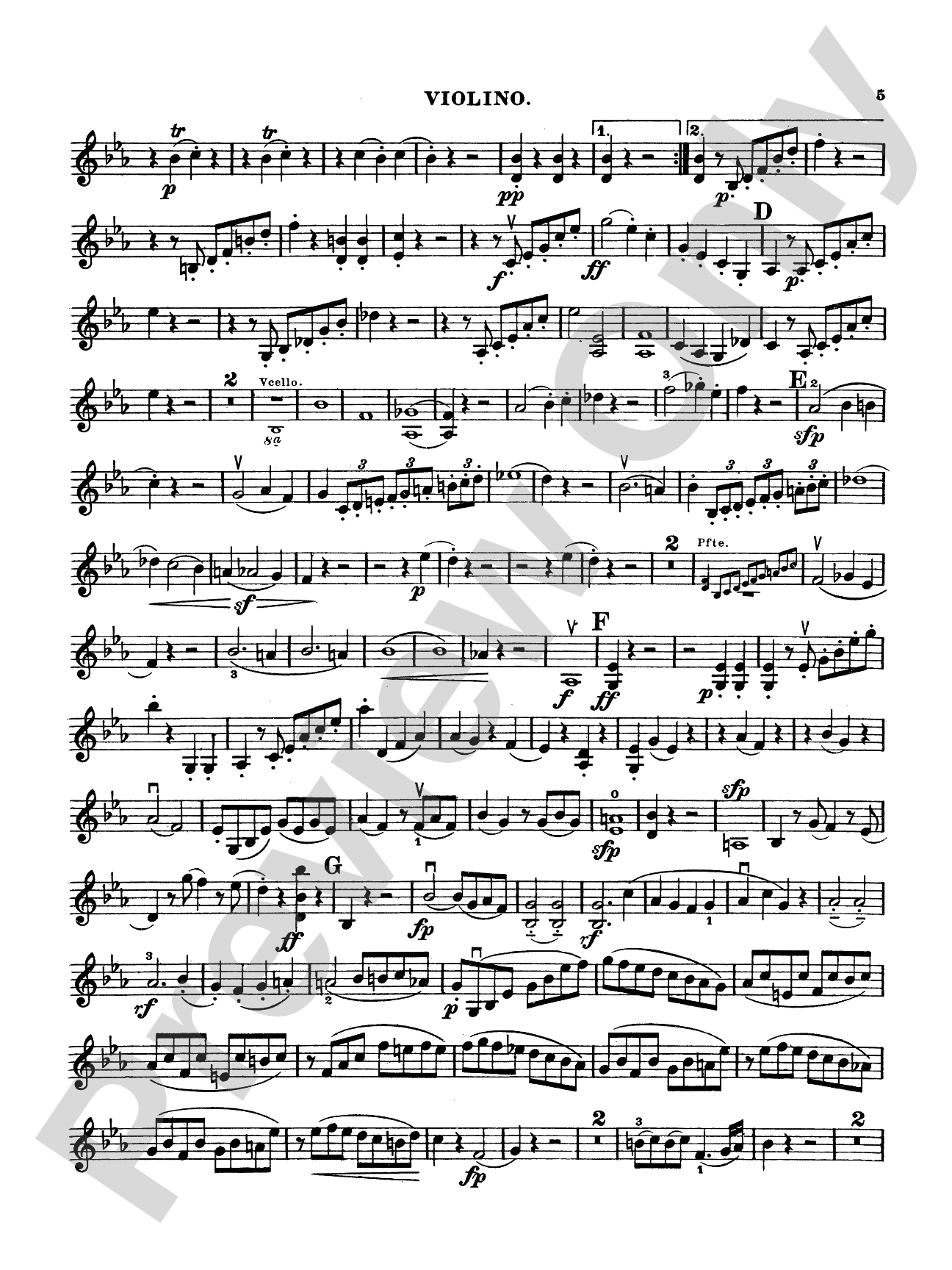Beethoven: Trio No. 1, Op. 1, No. 1, in E flat Major (for piano, violin, and cello): Chamber Trio Book
