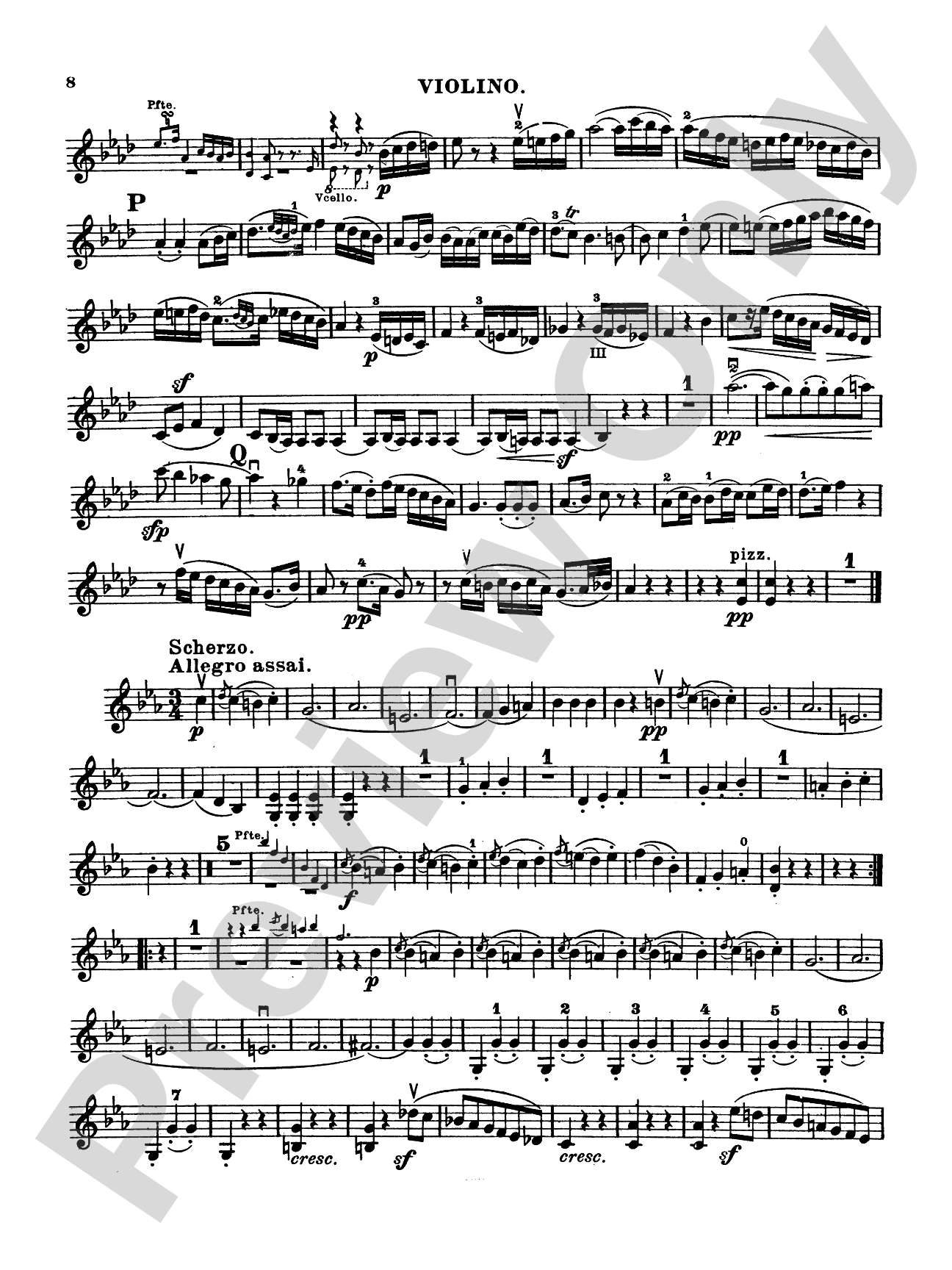 Beethoven: Trio No. 1, Op. 1, No. 1, in E flat Major (for piano, violin, and cello): Chamber Trio Book