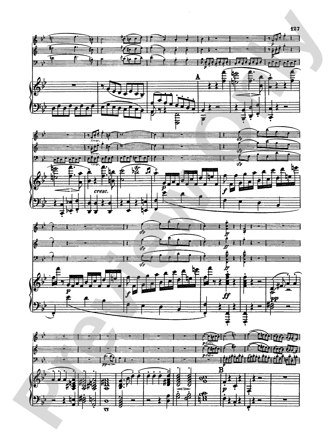 Beethoven: Trio No. 4, Op. 11, in B flat Major (for piano, violin, and cello)