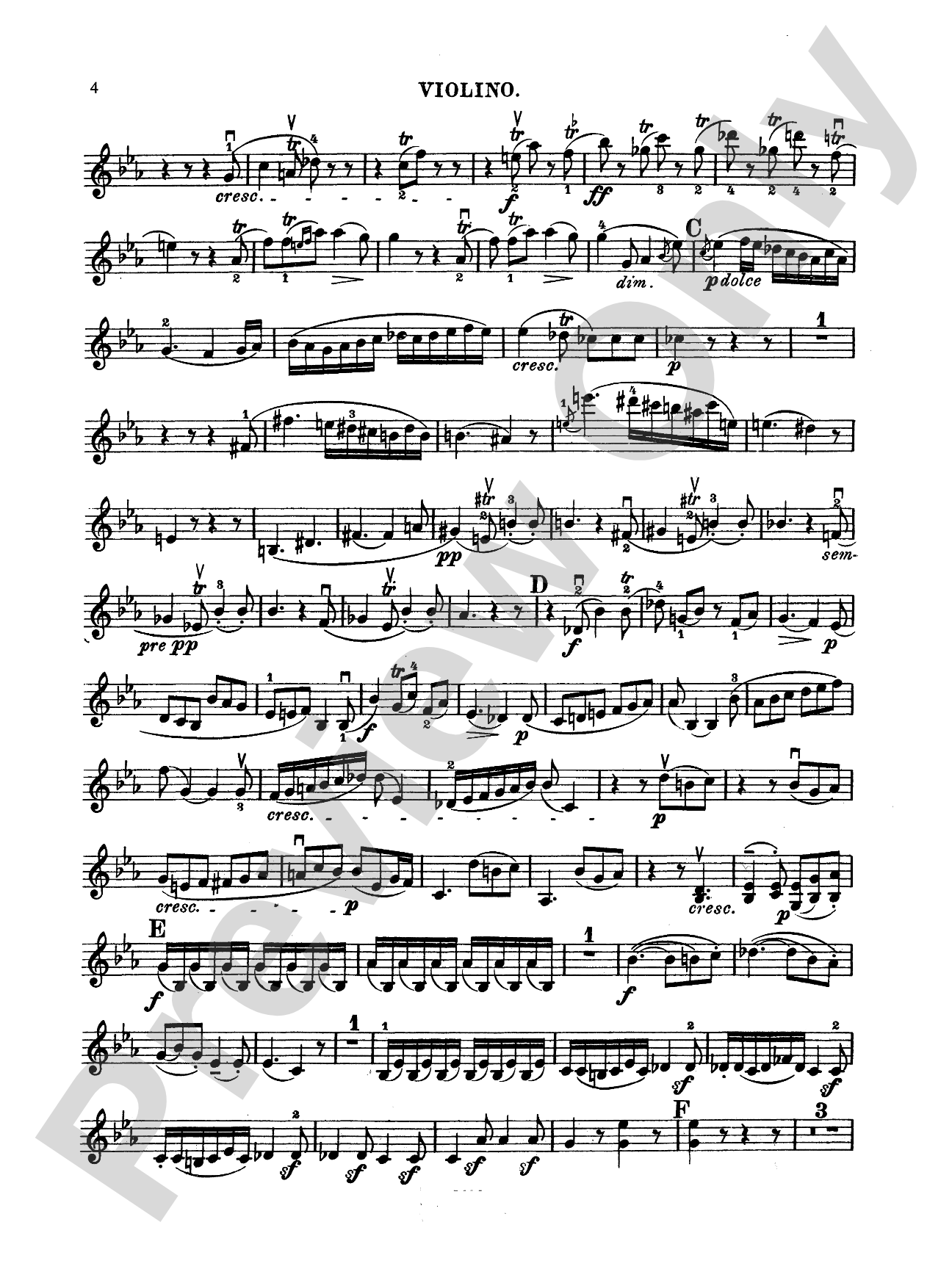 Beethoven: Trio No. 6, in E flat Major, Op. 70, No. 2 (for piano, violin, and cello): Chamber Trio Book