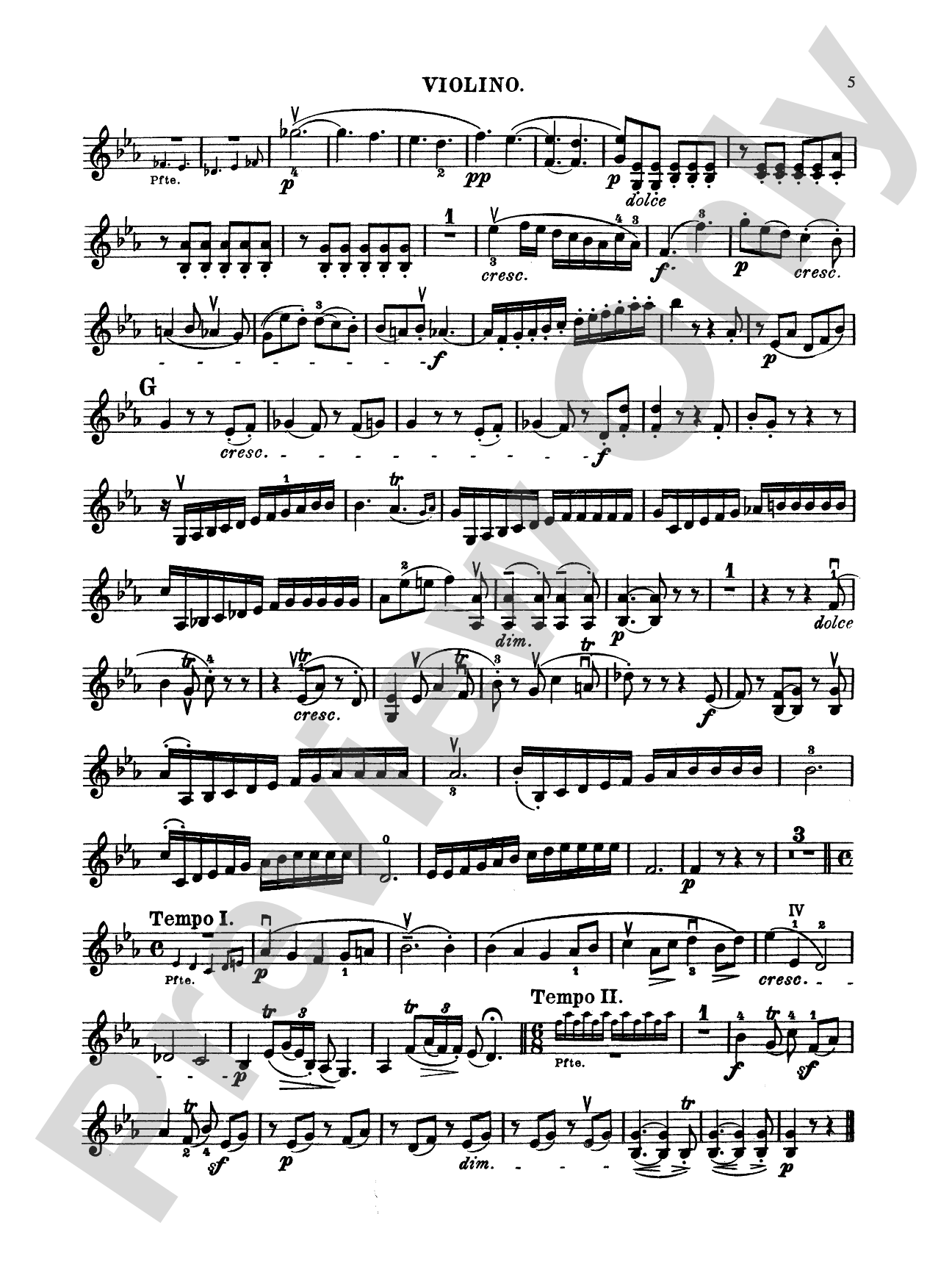 Beethoven: Trio No. 6, in E flat Major, Op. 70, No. 2 (for piano, violin, and cello): Chamber Trio Book