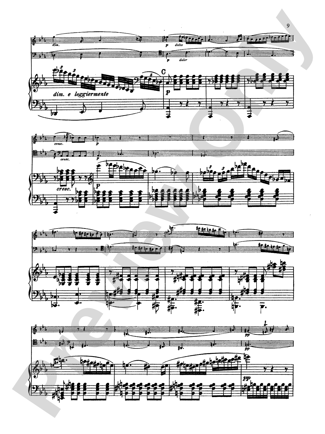 Beethoven: Trio No. 6, in E flat Major, Op. 70, No. 2 (for piano, violin, and cello)