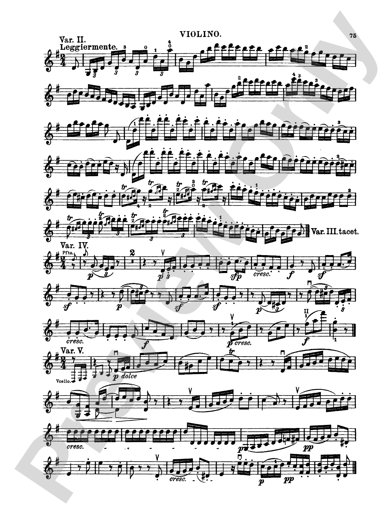 Beethoven: Trio No. 11, Op. 121a, in G Major (for piano, violin, and cello): Chamber Trio Book