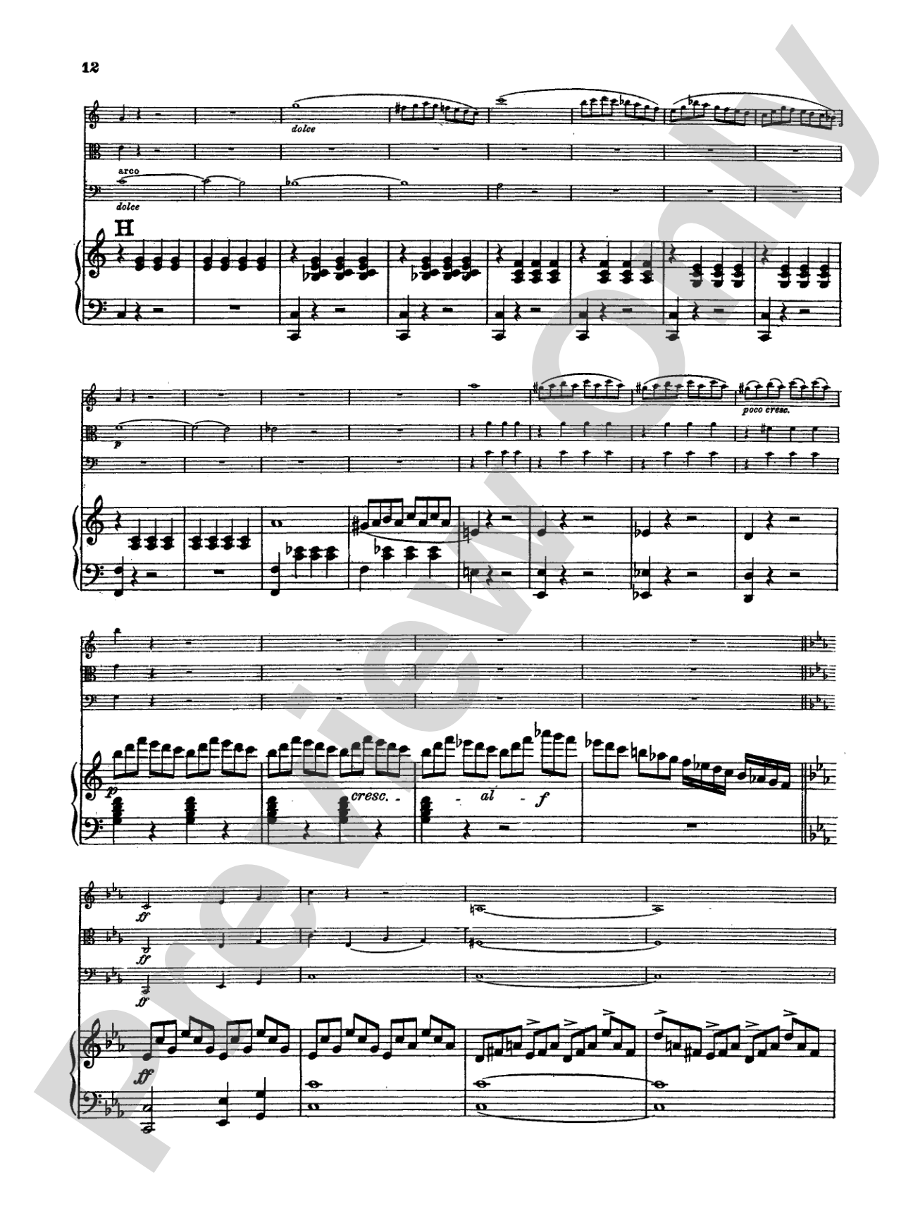 Mendelssohn: Piano Quartet No. 1 in C Minor, Op. 1: Chamber Quartet Book