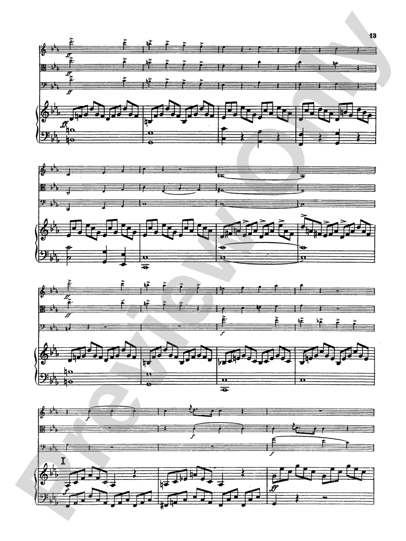 Mendelssohn: Piano Quartet No. 1 in C Minor, Op. 1: Chamber Quartet Book