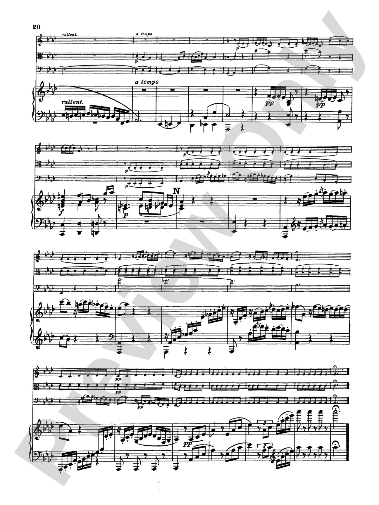 Mendelssohn: Piano Quartet No. 1 in C Minor, Op. 1: Chamber Quartet Book