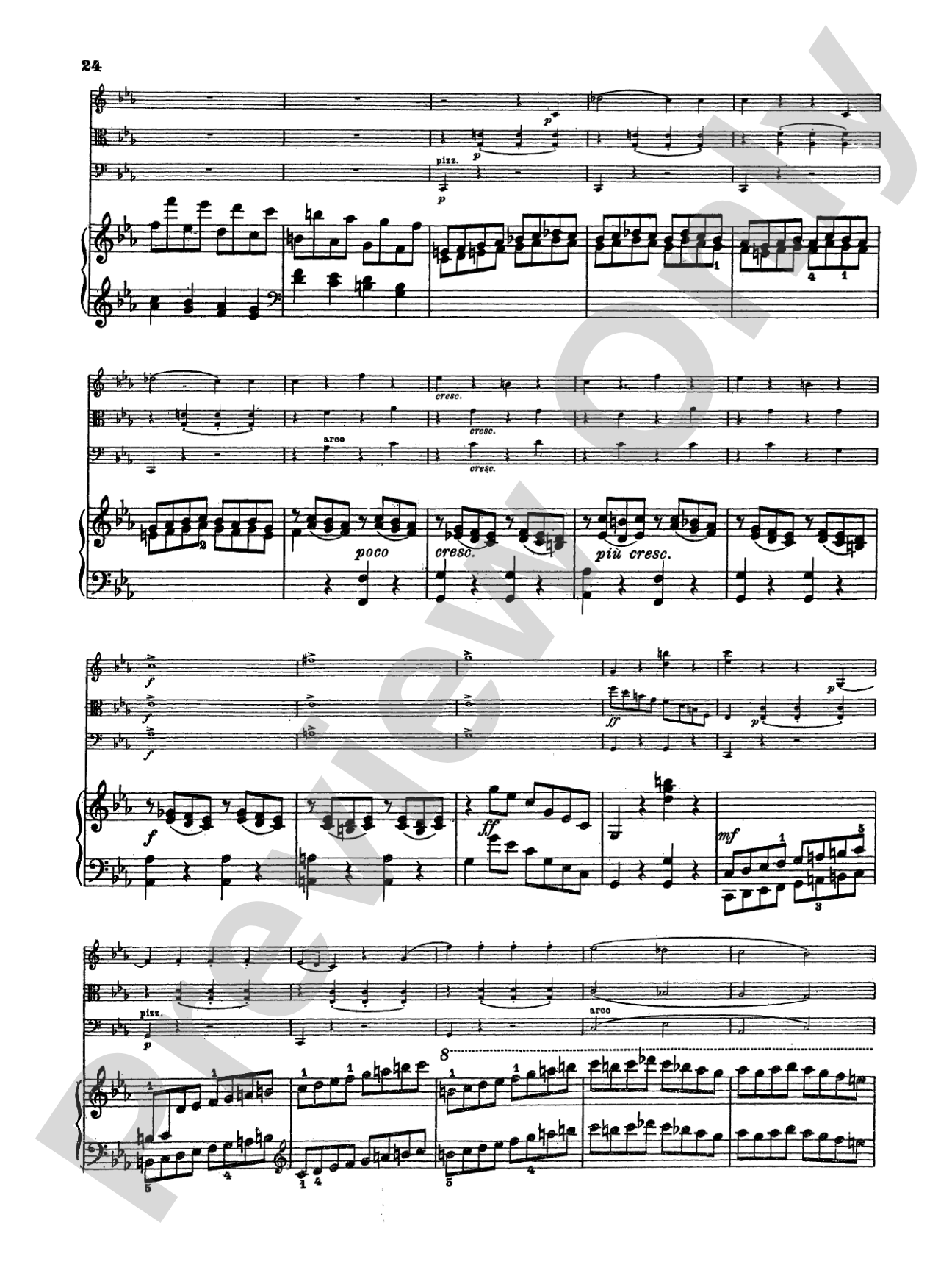 Mendelssohn: Piano Quartet No. 1 in C Minor, Op. 1: Chamber Quartet Book