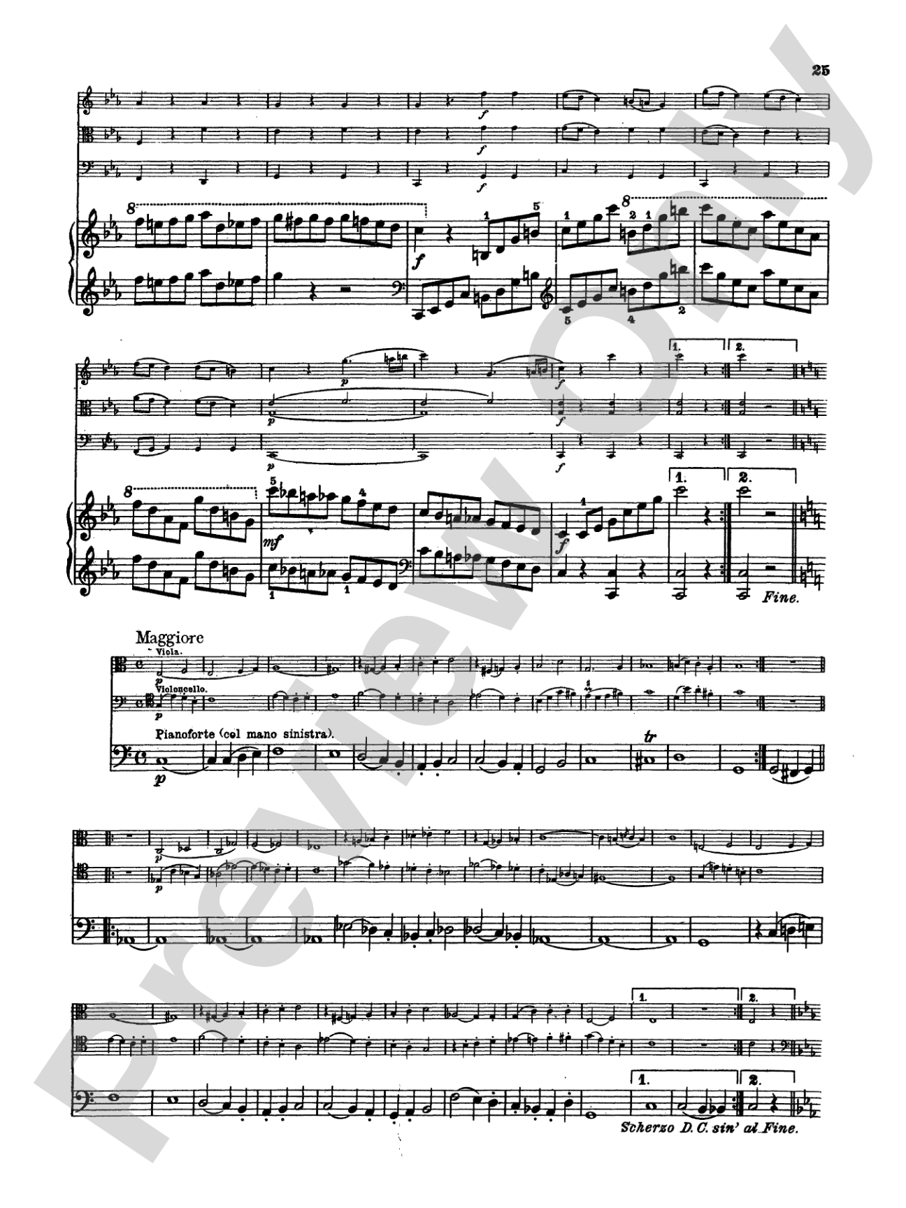 Mendelssohn: Piano Quartet No. 1 in C Minor, Op. 1: Chamber Quartet Book