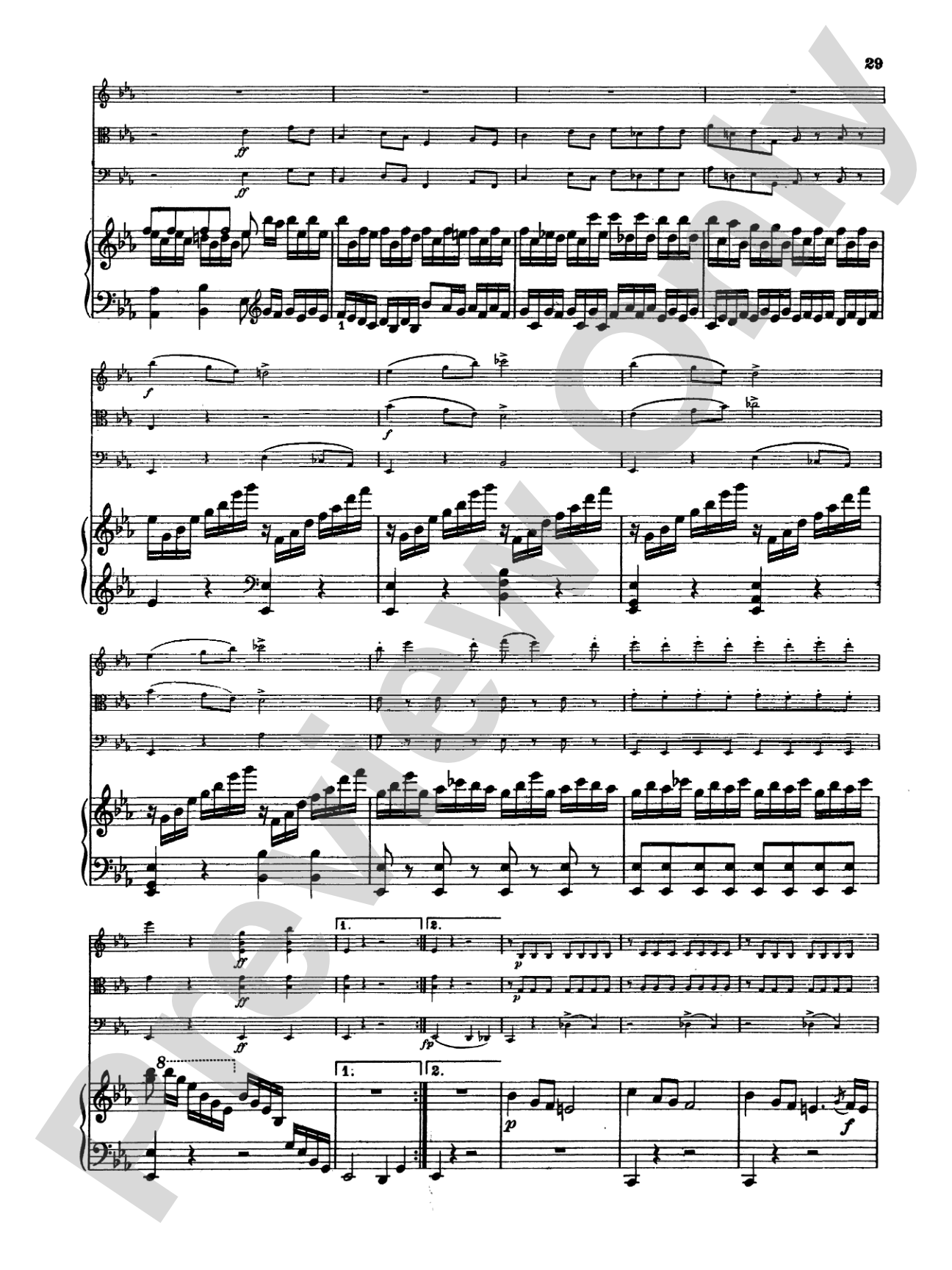 Mendelssohn: Piano Quartet No. 1 in C Minor, Op. 1: Chamber Quartet Book