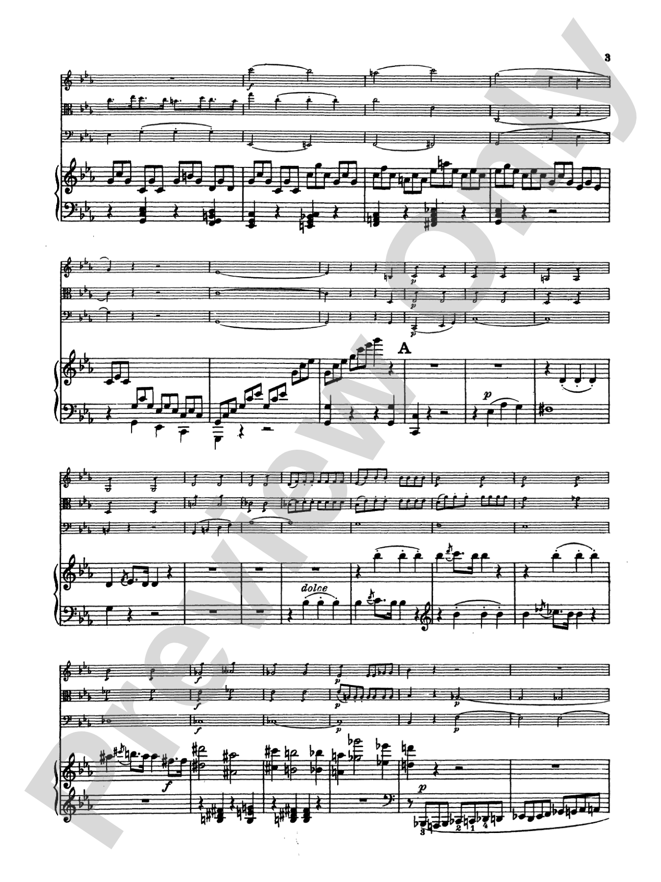 Mendelssohn: Piano Quartet No. 1 in C Minor, Op. 1: Chamber Quartet Book