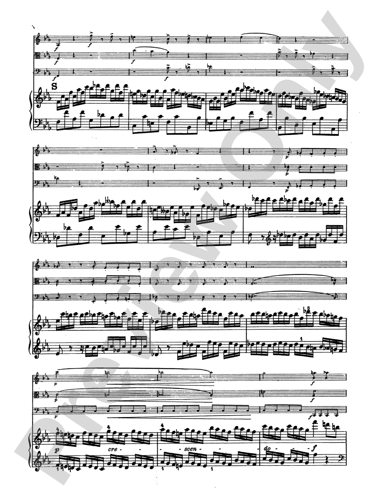 Mendelssohn: Piano Quartet No. 1 in C Minor, Op. 1: Chamber Quartet Book