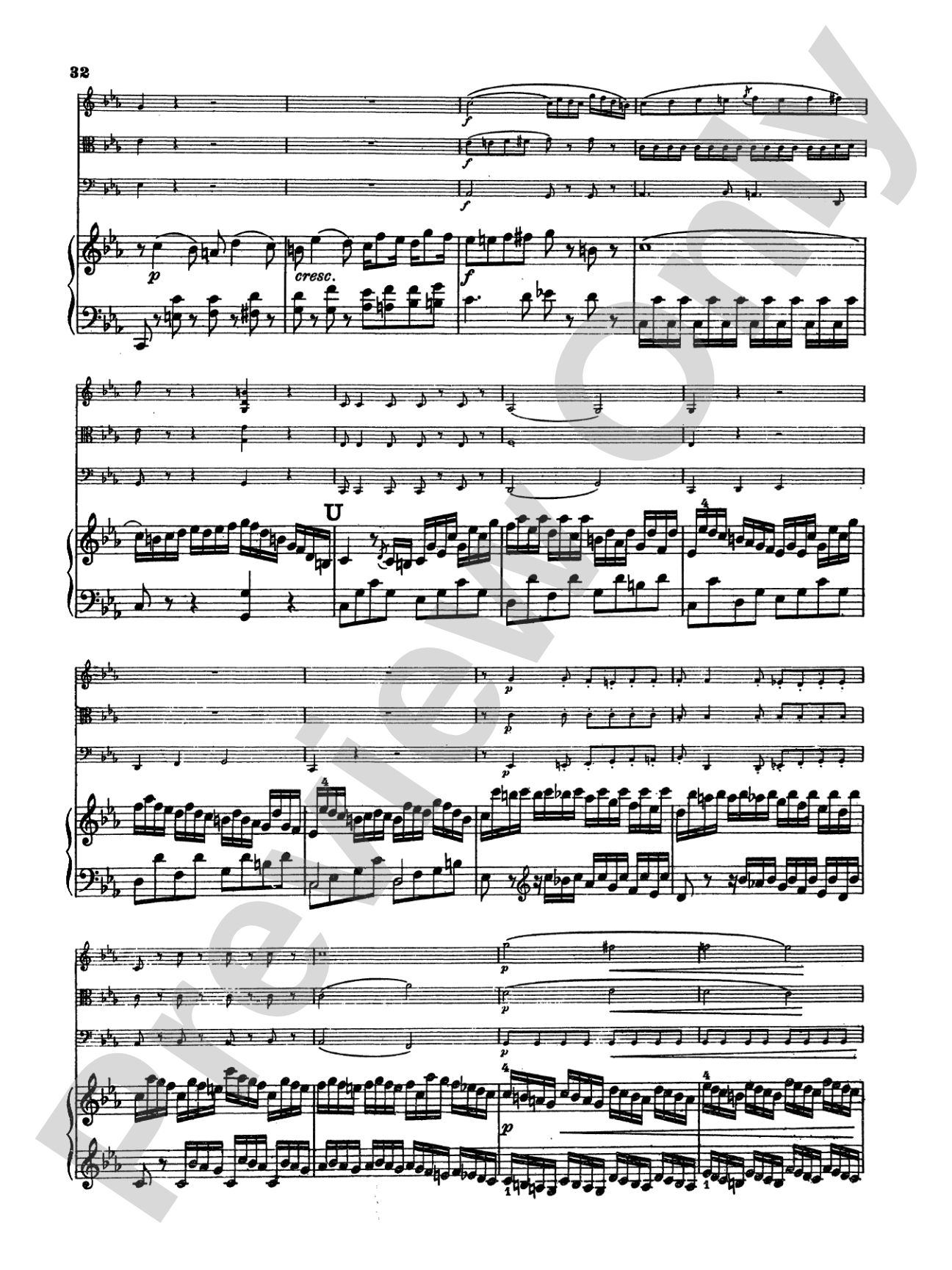 Mendelssohn: Piano Quartet No. 1 in C Minor, Op. 1: Chamber Quartet Book