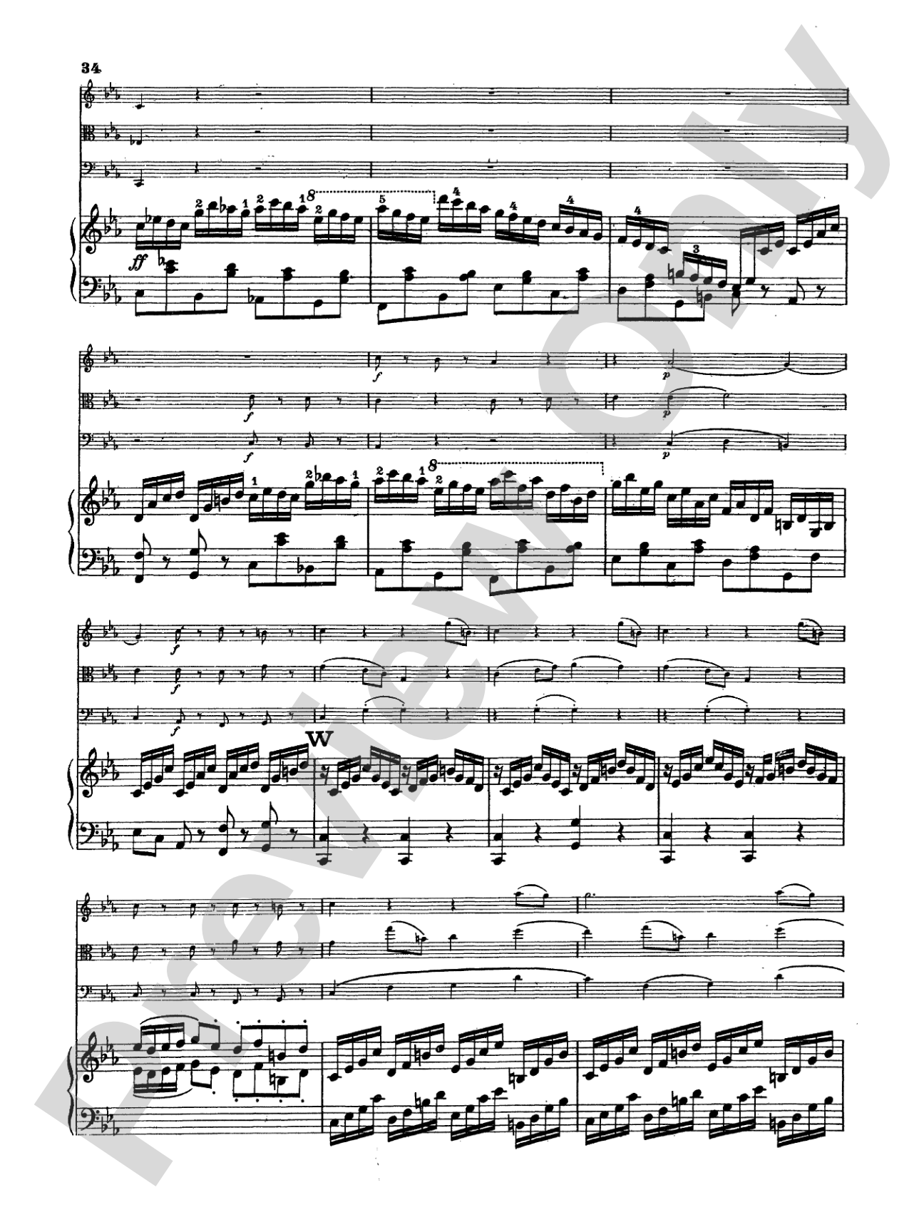 Mendelssohn: Piano Quartet No. 1 in C Minor, Op. 1: Chamber Quartet Book