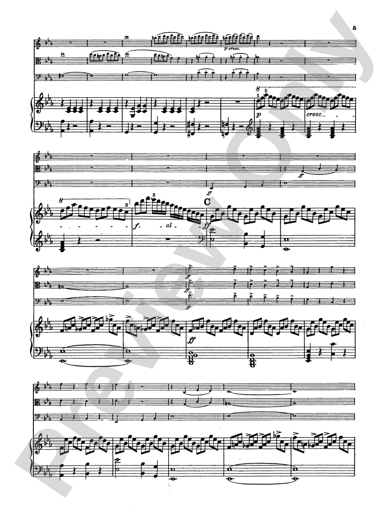 Mendelssohn: Piano Quartet No. 1 in C Minor, Op. 1: Chamber Quartet Book