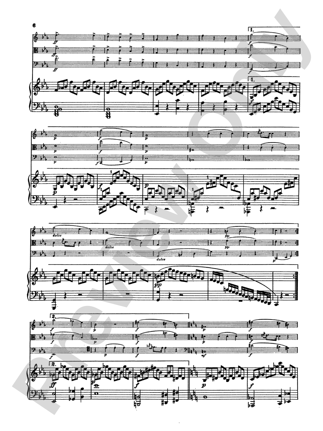 Mendelssohn: Piano Quartet No. 1 in C Minor, Op. 1: Chamber Quartet Book