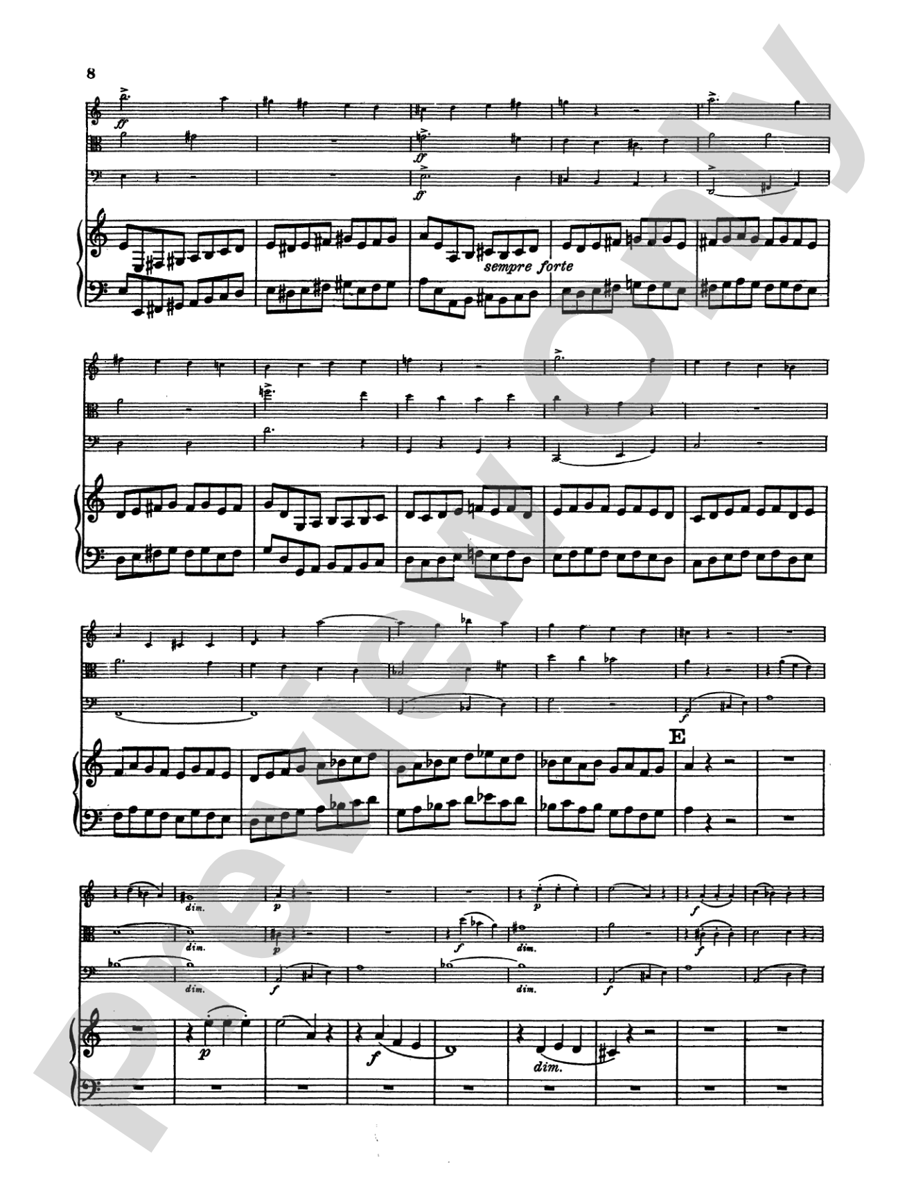 Mendelssohn: Piano Quartet No. 1 in C Minor, Op. 1: Chamber Quartet Book