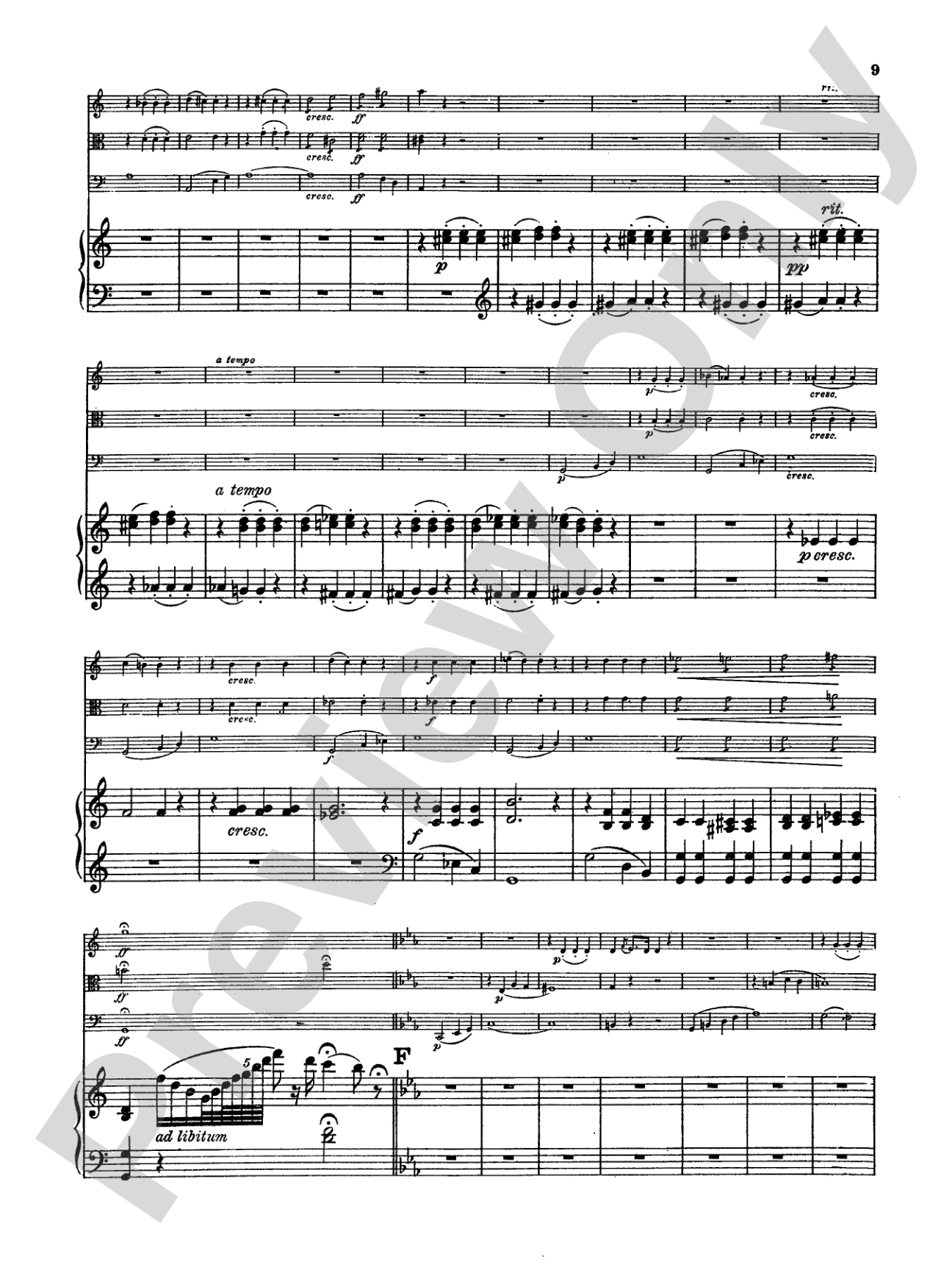 Mendelssohn: Piano Quartet No. 1 in C Minor, Op. 1: Chamber Quartet Book