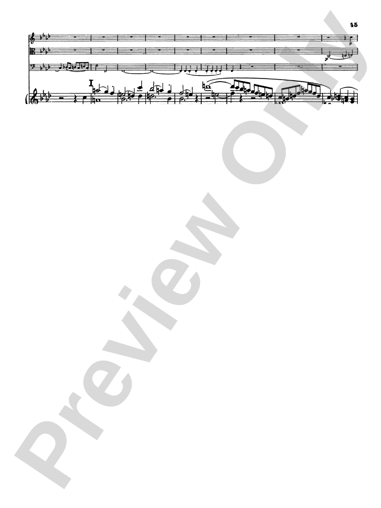 Mendelssohn: Piano Quartet No. 2 in F Minor, Op. 2: Chamber Quartet Book