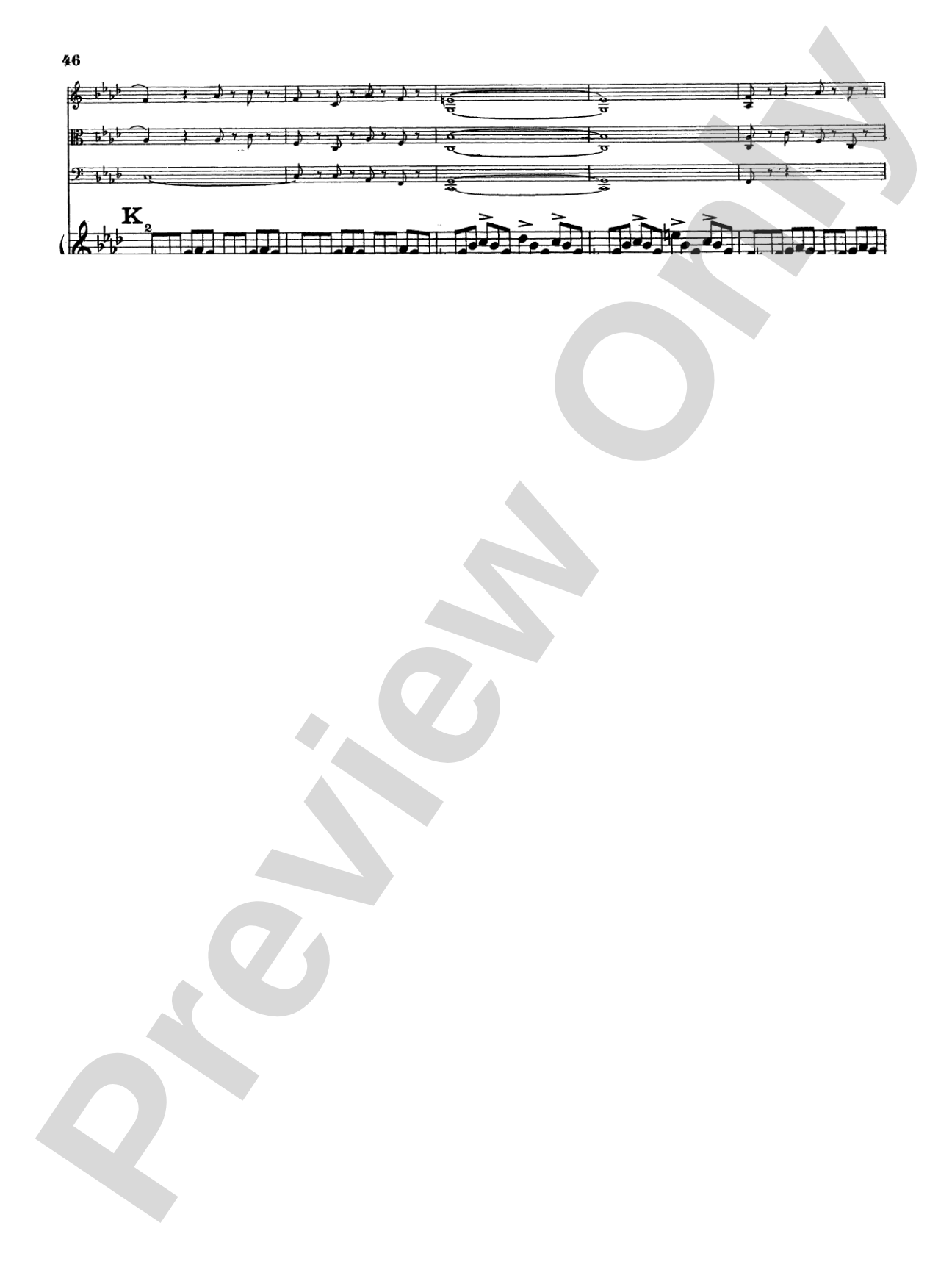 Mendelssohn: Piano Quartet No. 2 in F Minor, Op. 2: Chamber Quartet Book