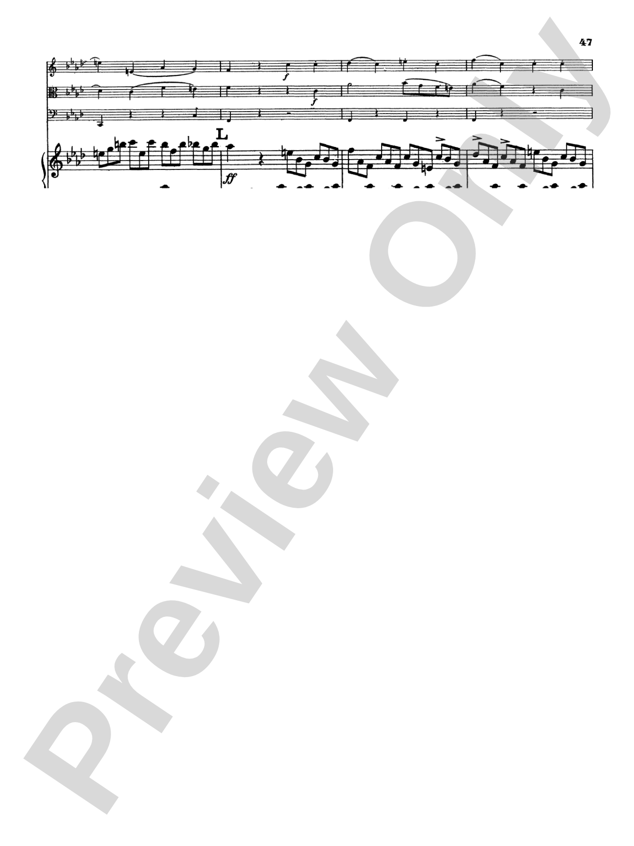 Mendelssohn: Piano Quartet No. 2 in F Minor, Op. 2: Chamber Quartet Book