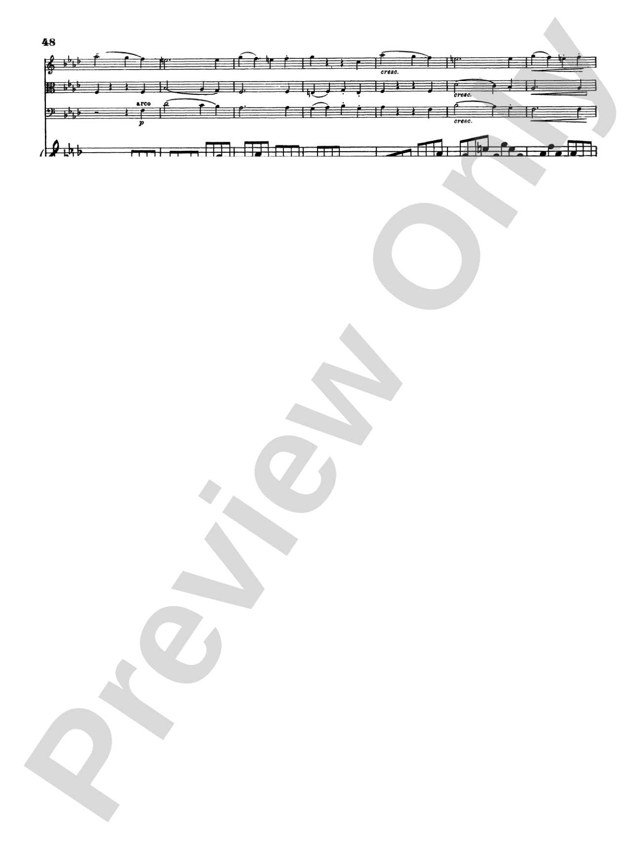 Mendelssohn: Piano Quartet No. 2 in F Minor, Op. 2: Chamber Quartet Book