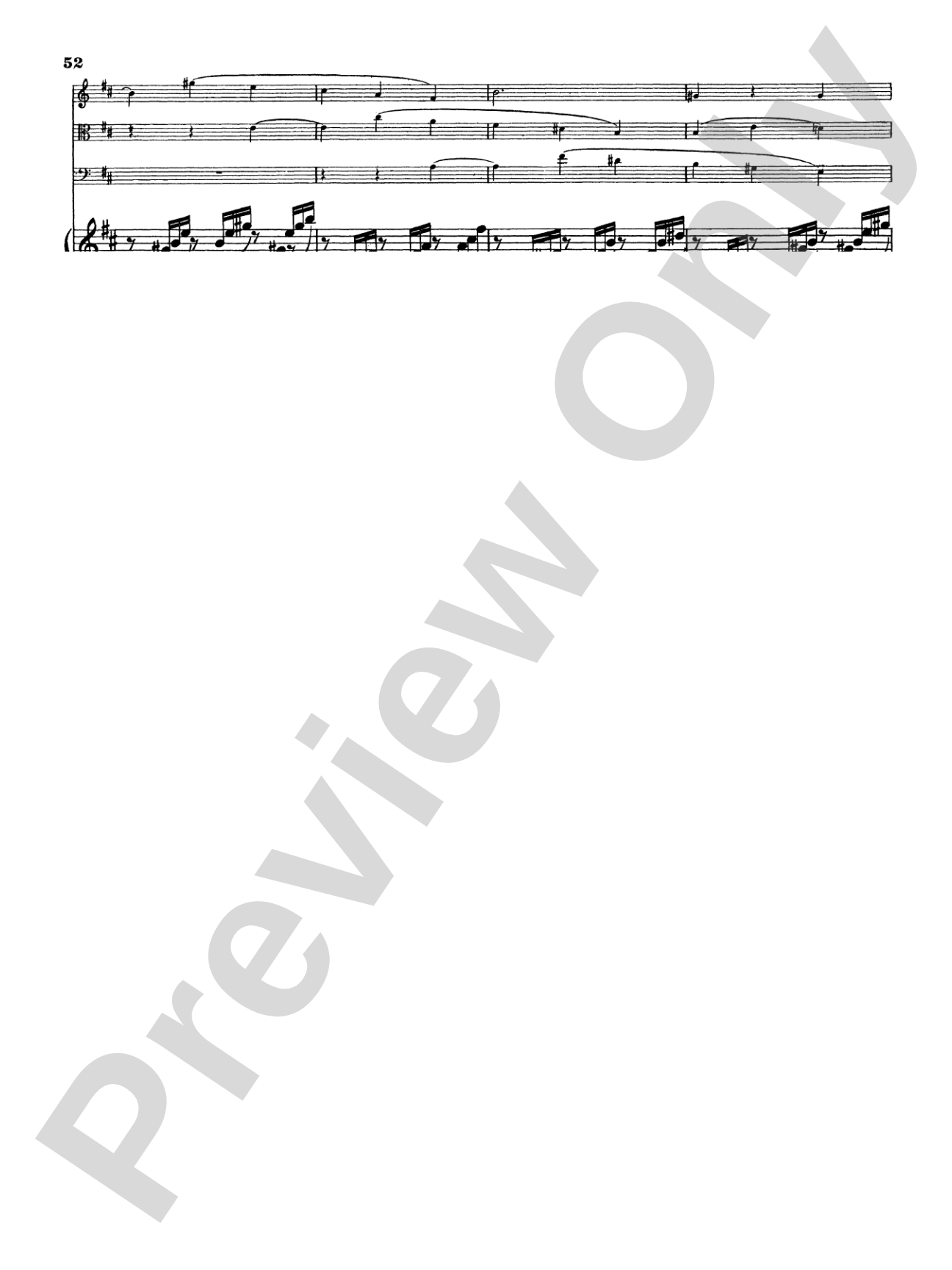 Mendelssohn: Piano Quartet No. 2 in F Minor, Op. 2: Chamber Quartet Book